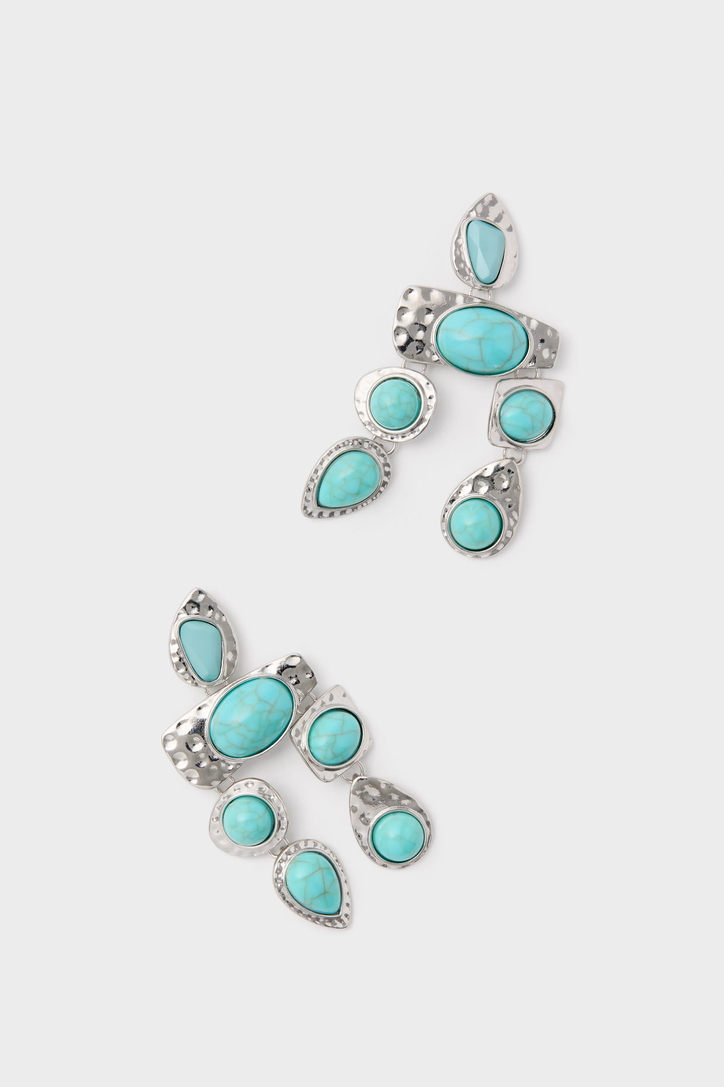 Silver Turquoise Stone Earrings sold by Tuckernuck
