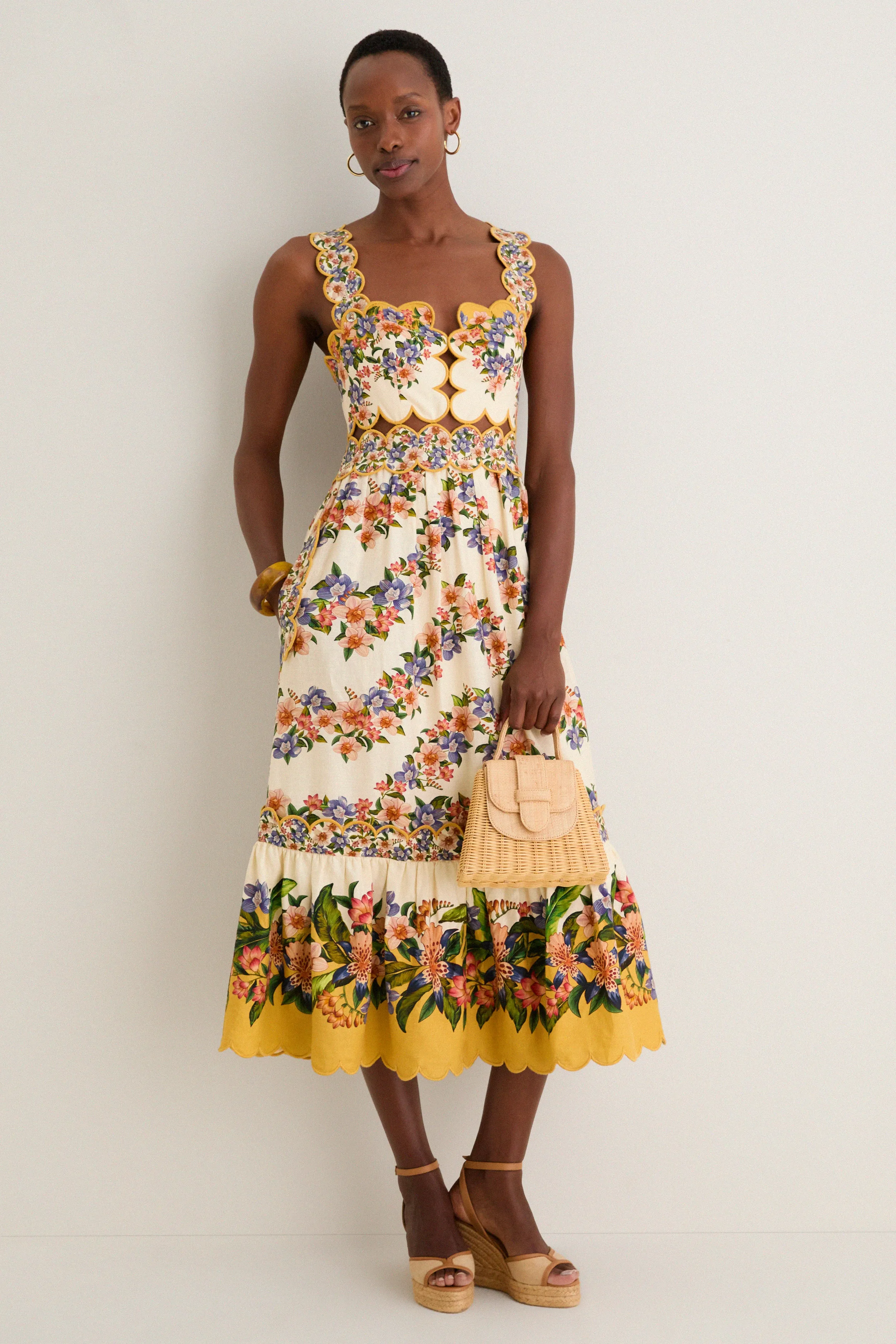 Hilo Stripes Sand Midi Dress sold by Tuckernuck product image thumbnail 3