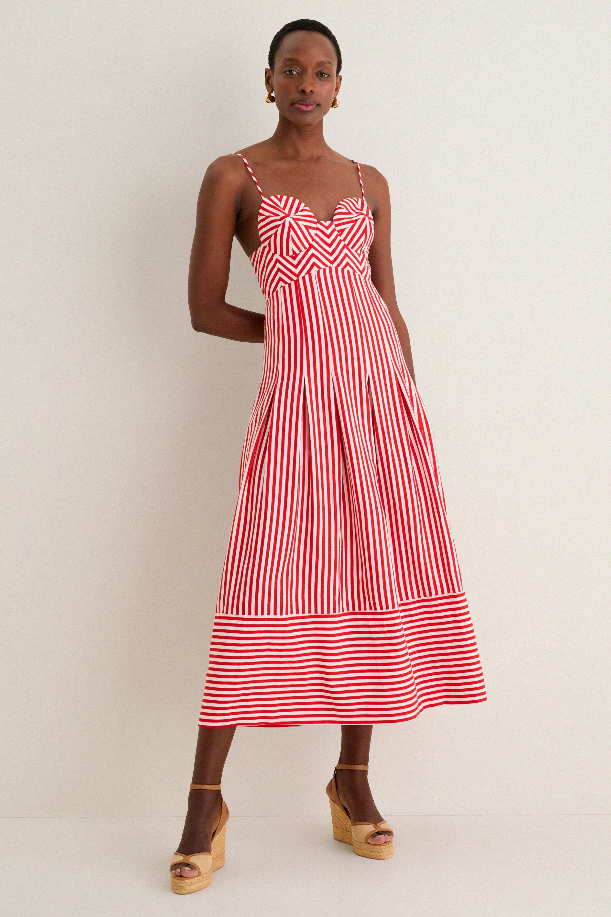 Red Checkered Stripes Maxi Dress sold by Tuckernuck
