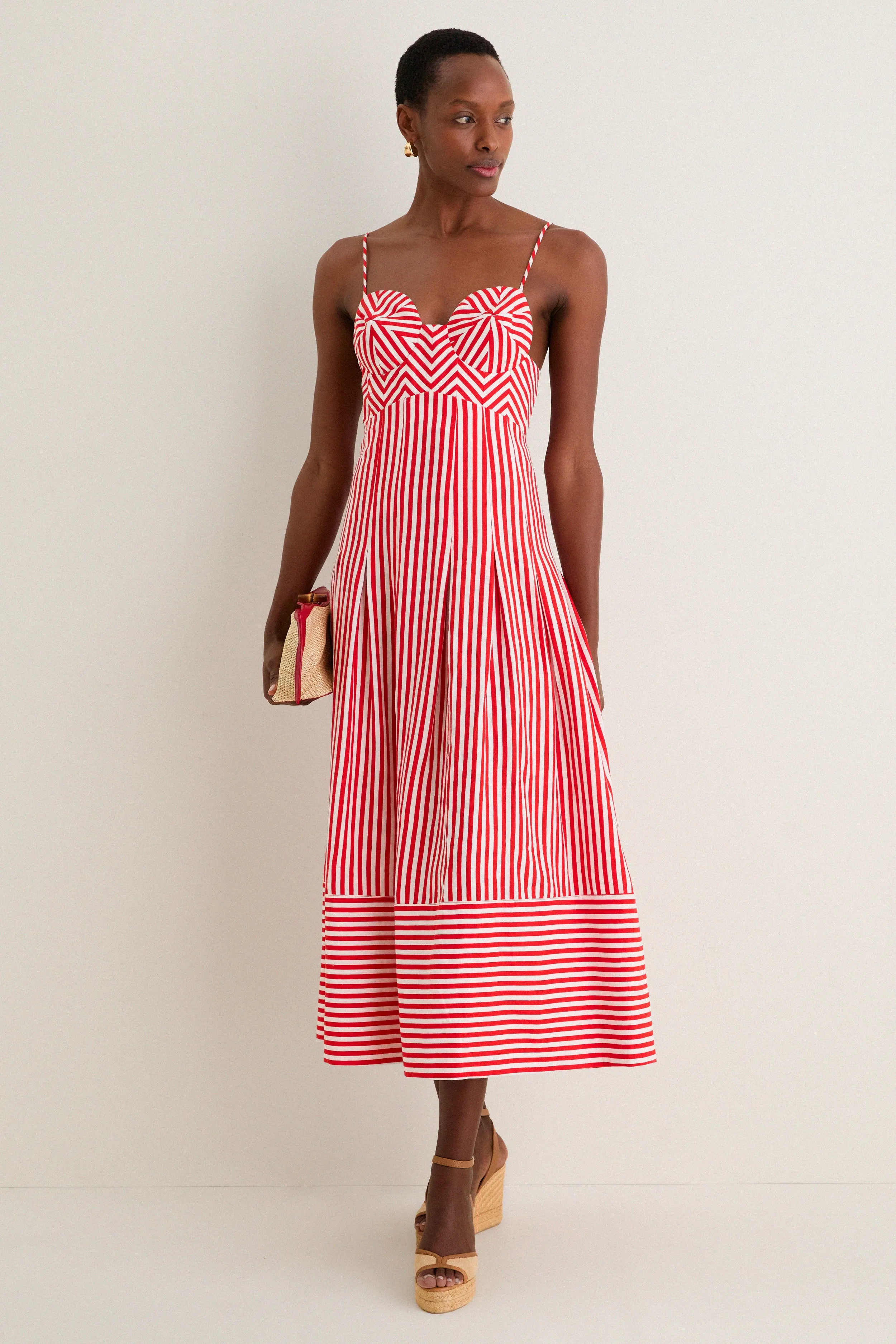Red Checkered Stripes Maxi Dress sold by Tuckernuck product image thumbnail 2