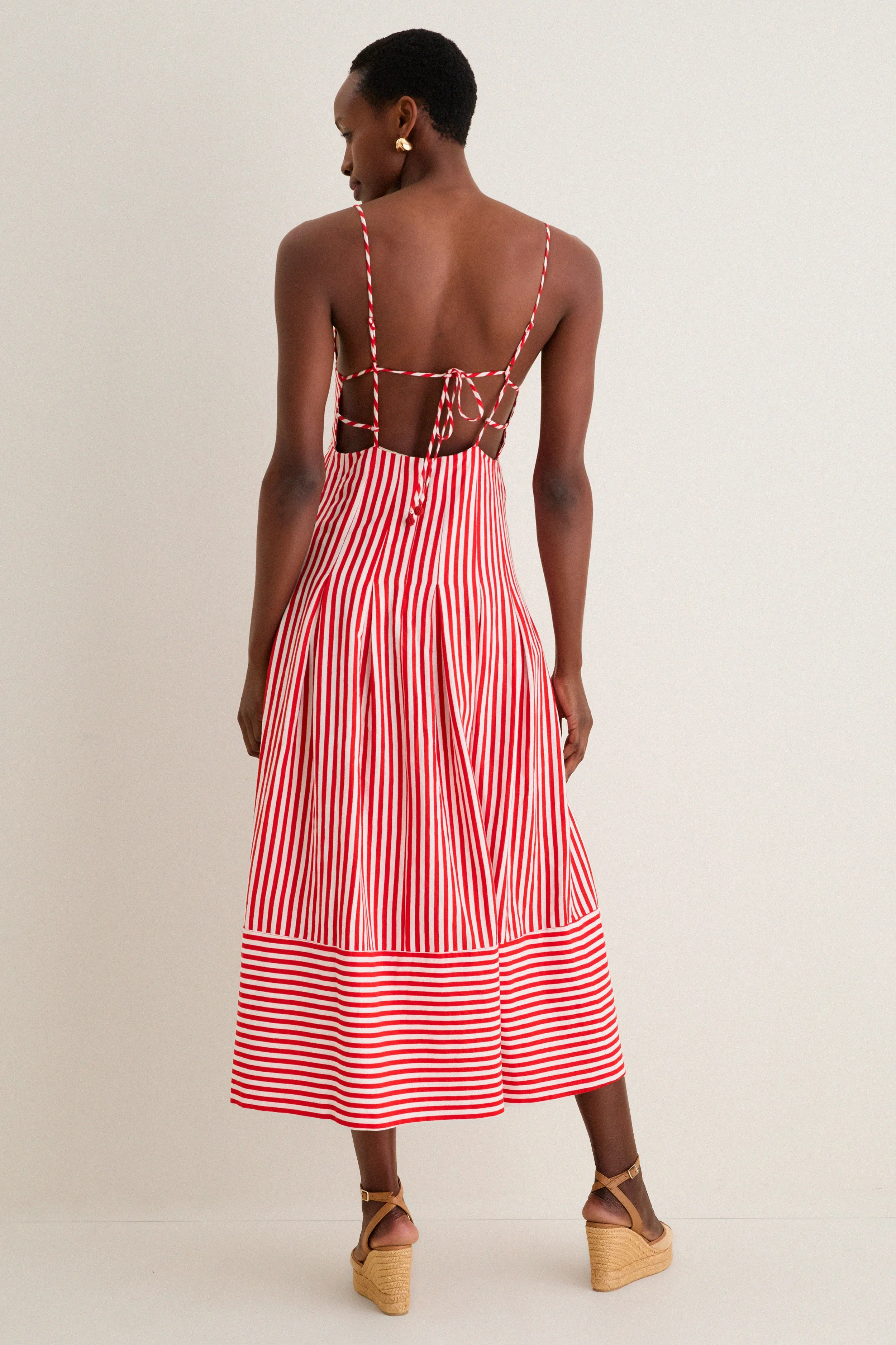 Red Checkered Stripes Maxi Dress sold by Tuckernuck product image thumbnail 4