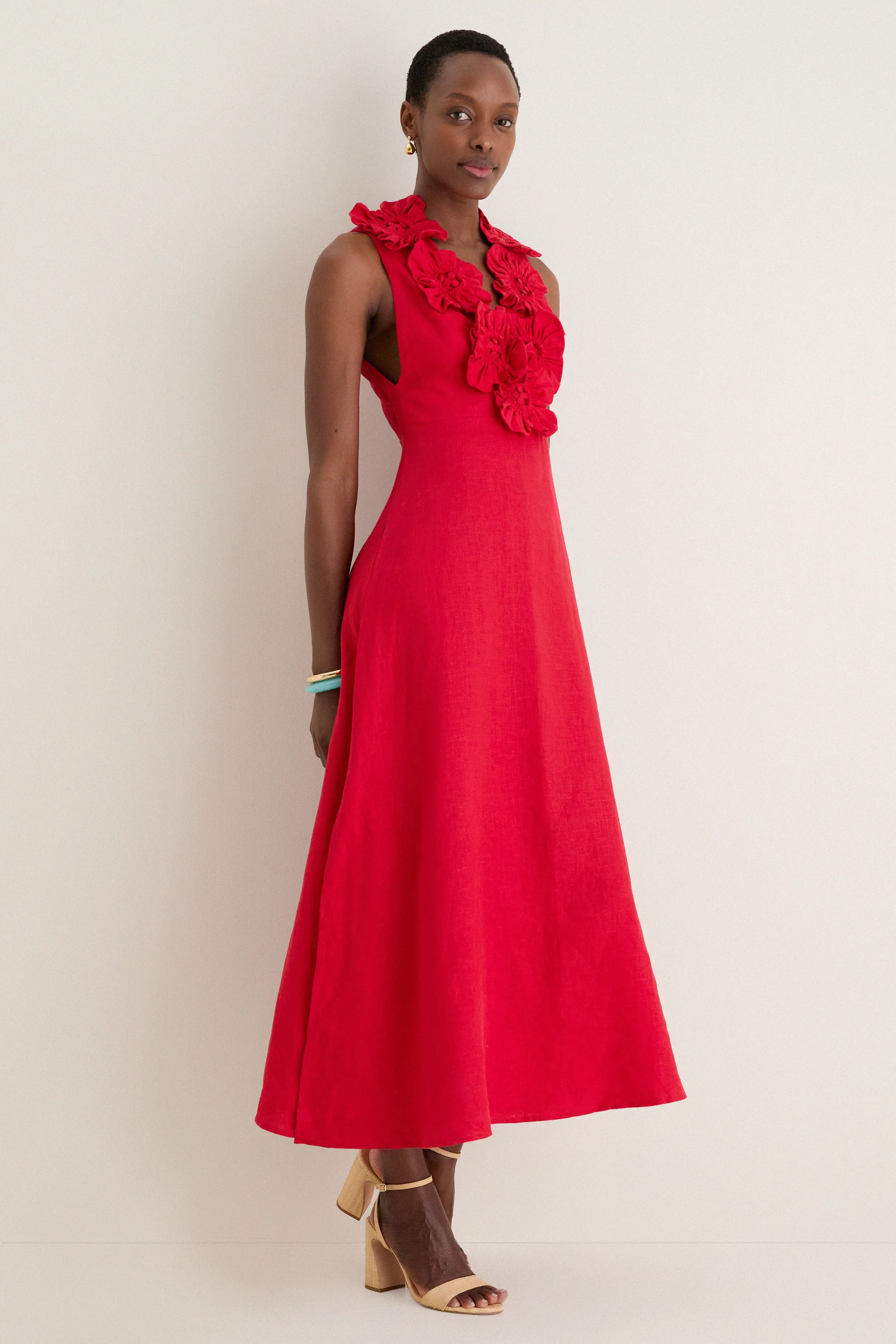 Red Sleeveless Midi Dress sold by Tuckernuck product image thumbnail 4