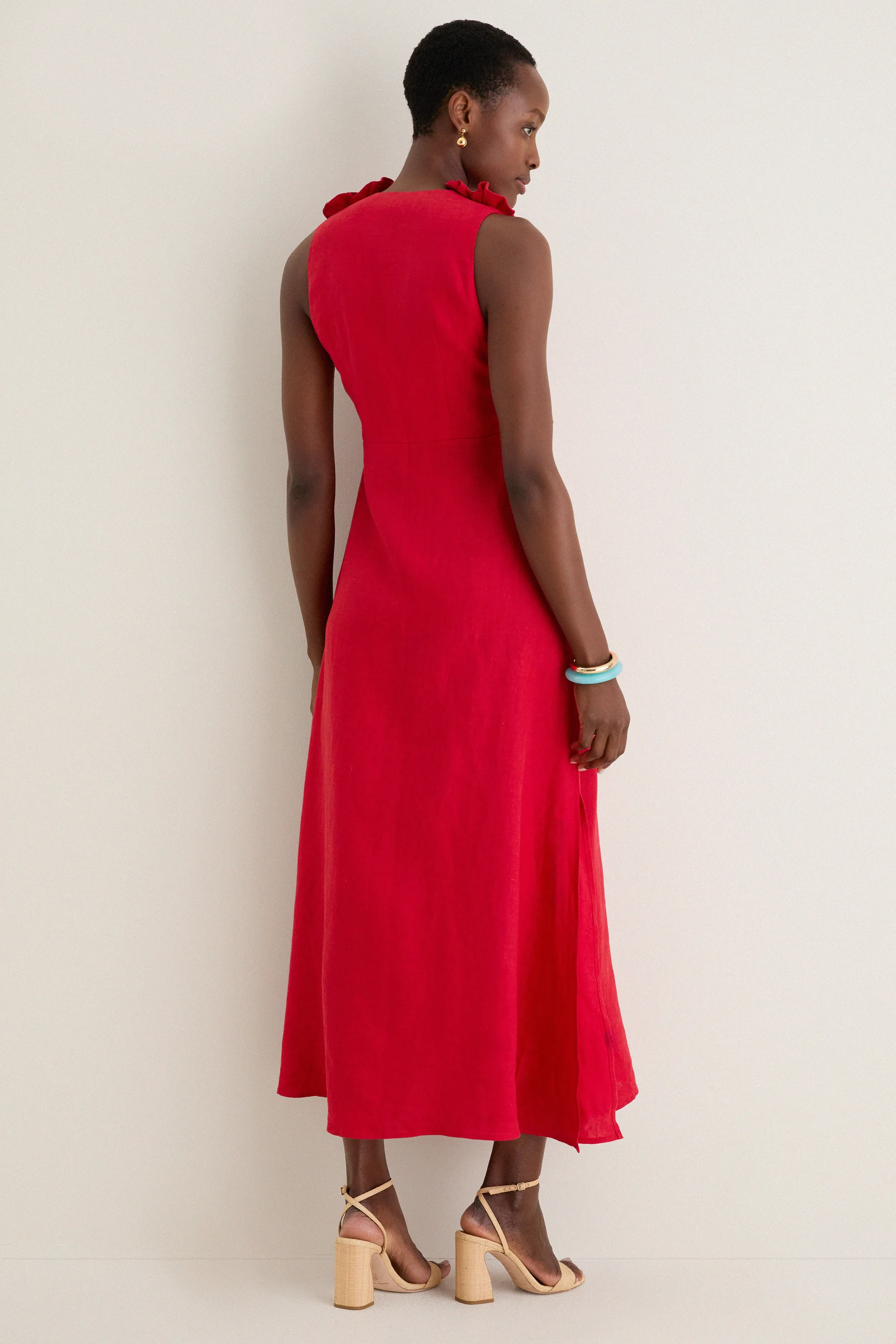 Red Sleeveless Midi Dress sold by Tuckernuck product image thumbnail 5