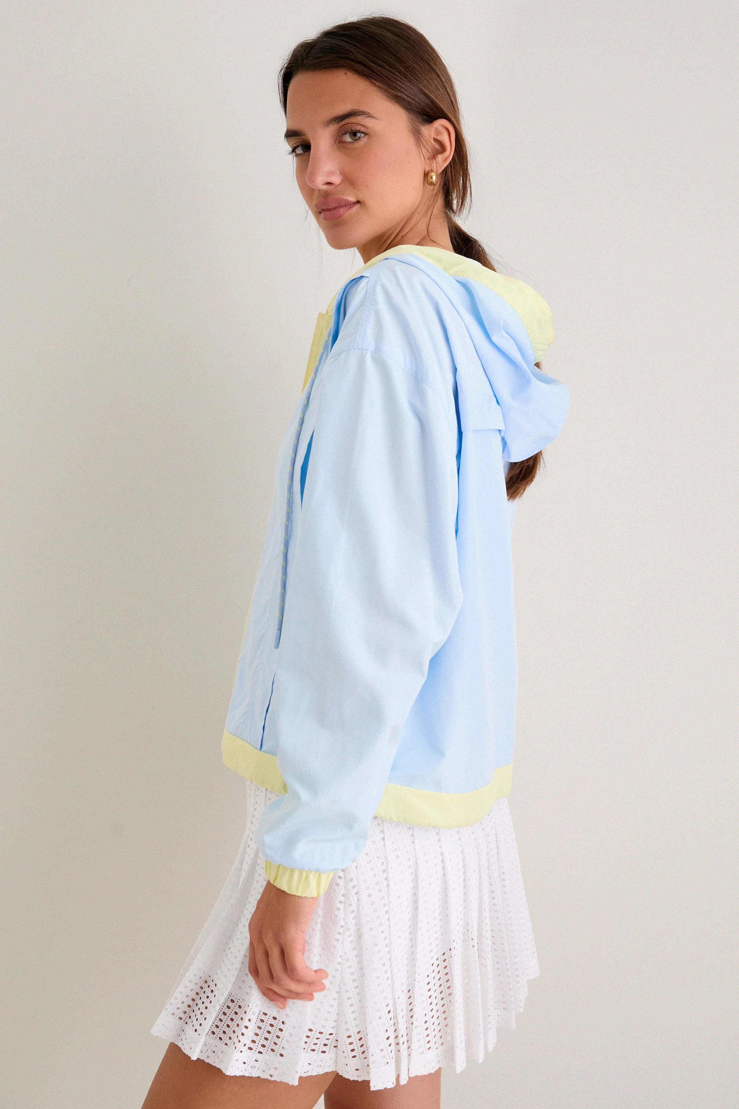 Light Blue Gailliot Packable Windbreaker sold by Tuckernuck product image thumbnail 3