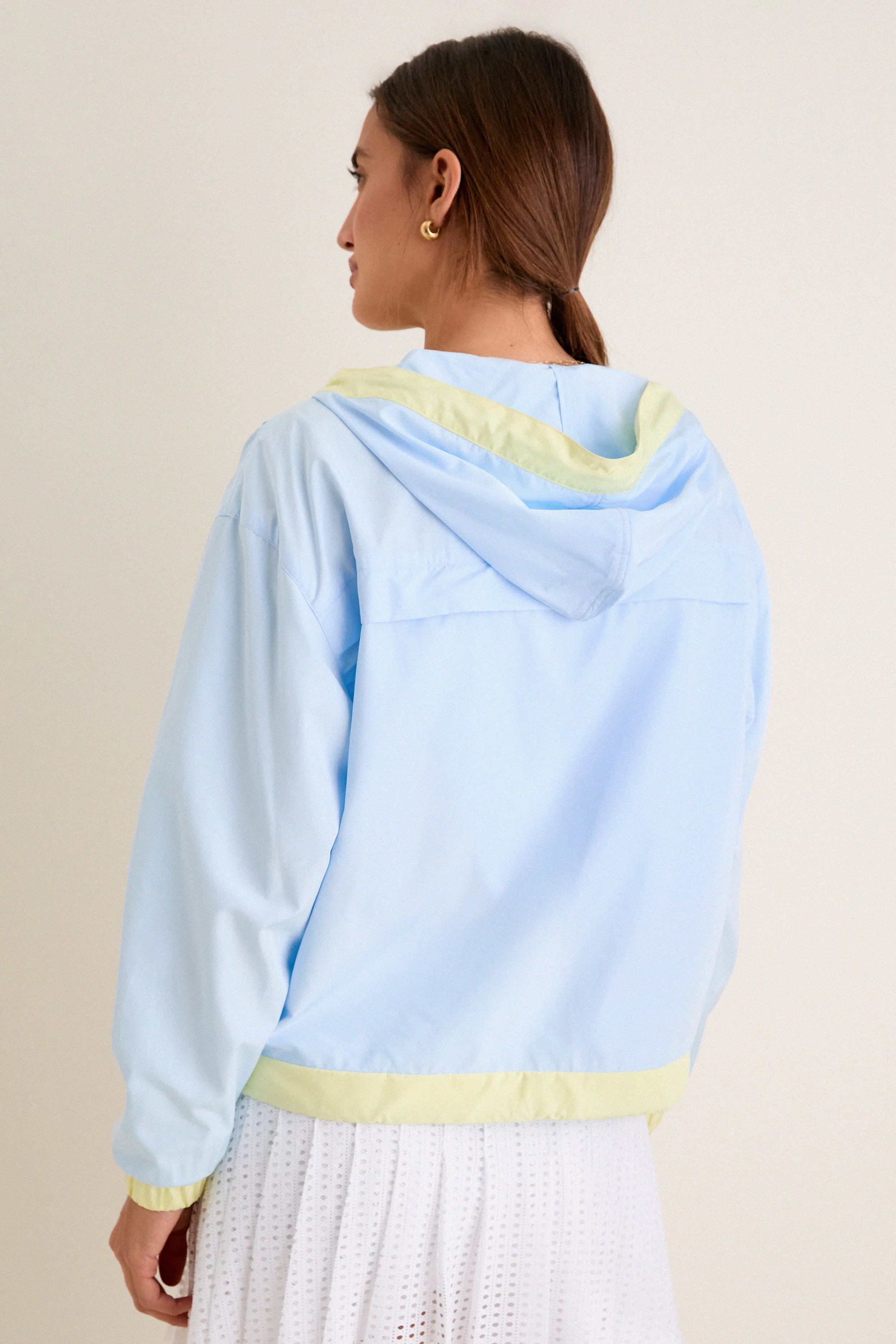 Light Blue Gailliot Packable Windbreaker sold by Tuckernuck product image thumbnail 4