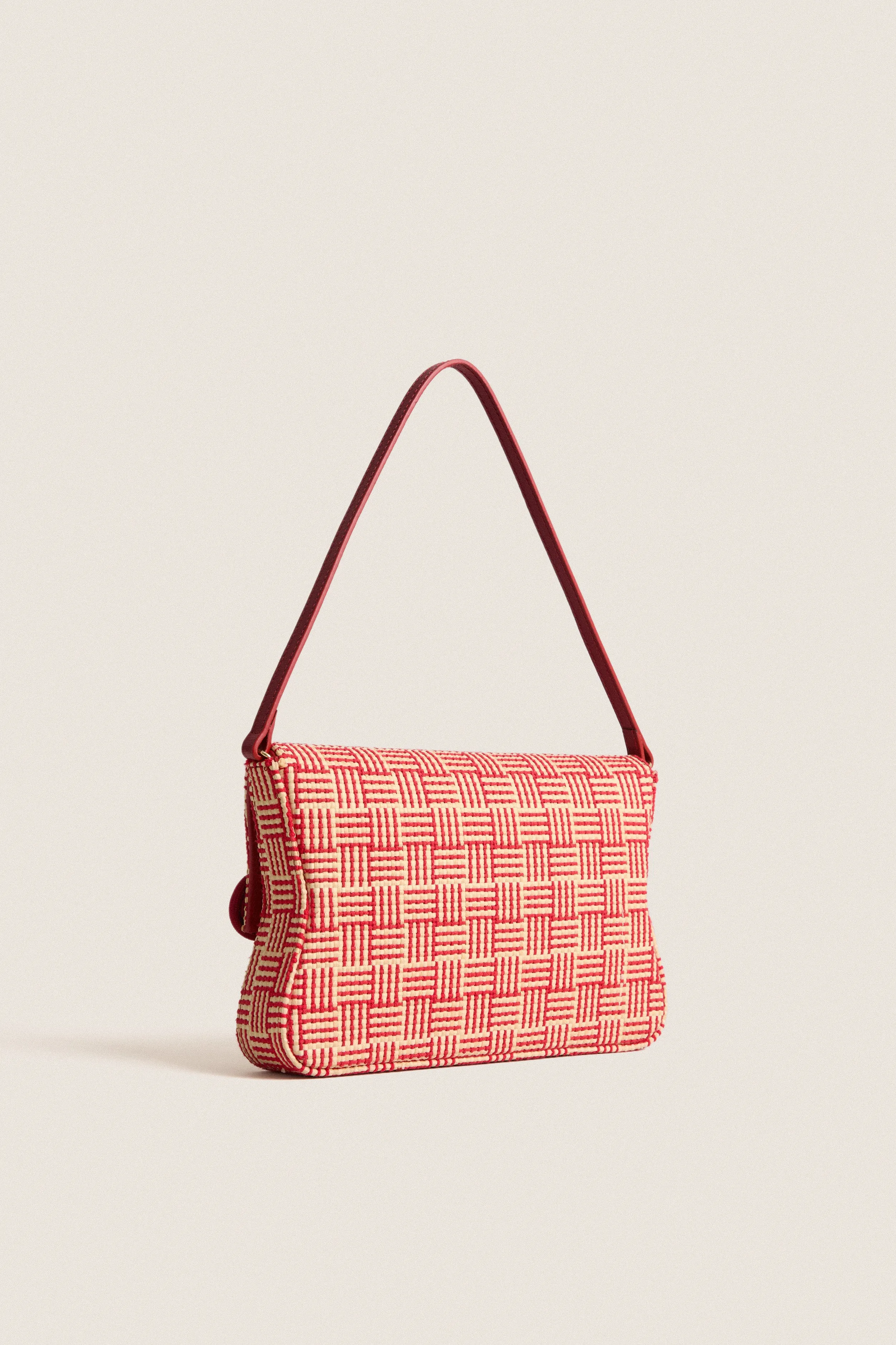 Natural and Red Gerrit Straw Clutch sold by Tuckernuck product image thumbnail 3