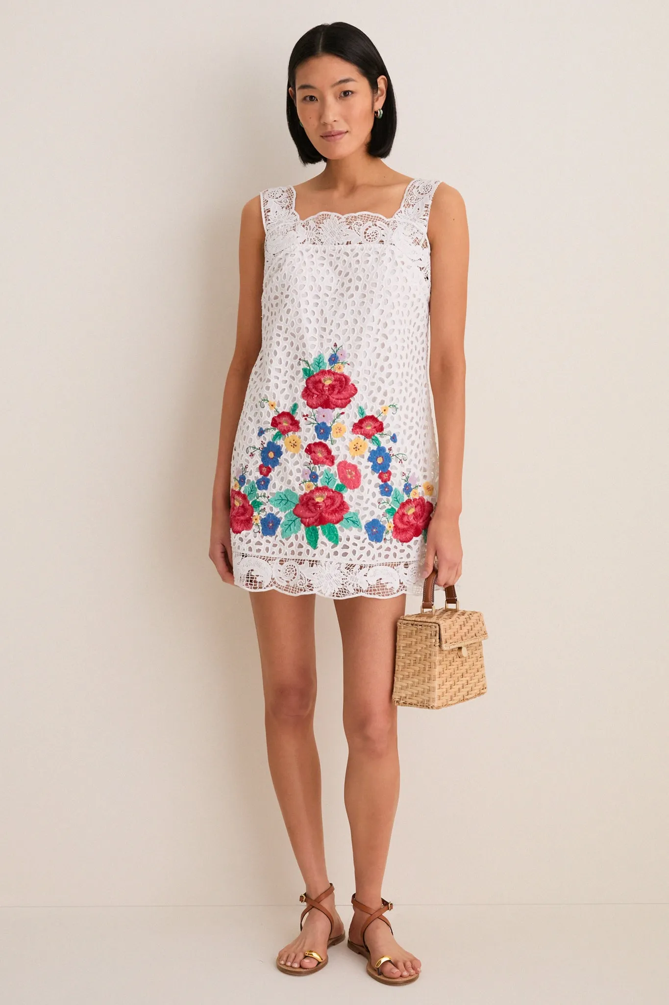 Multi Astrid Embroidery Tank Dress sold by Tuckernuck product image thumbnail 2