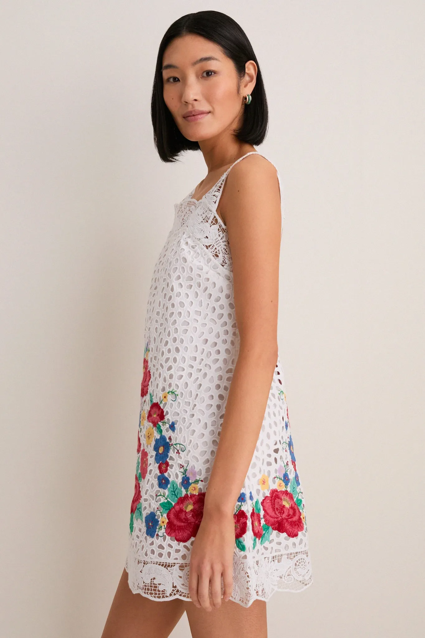 Multi Astrid Embroidery Tank Dress sold by Tuckernuck product image thumbnail 3