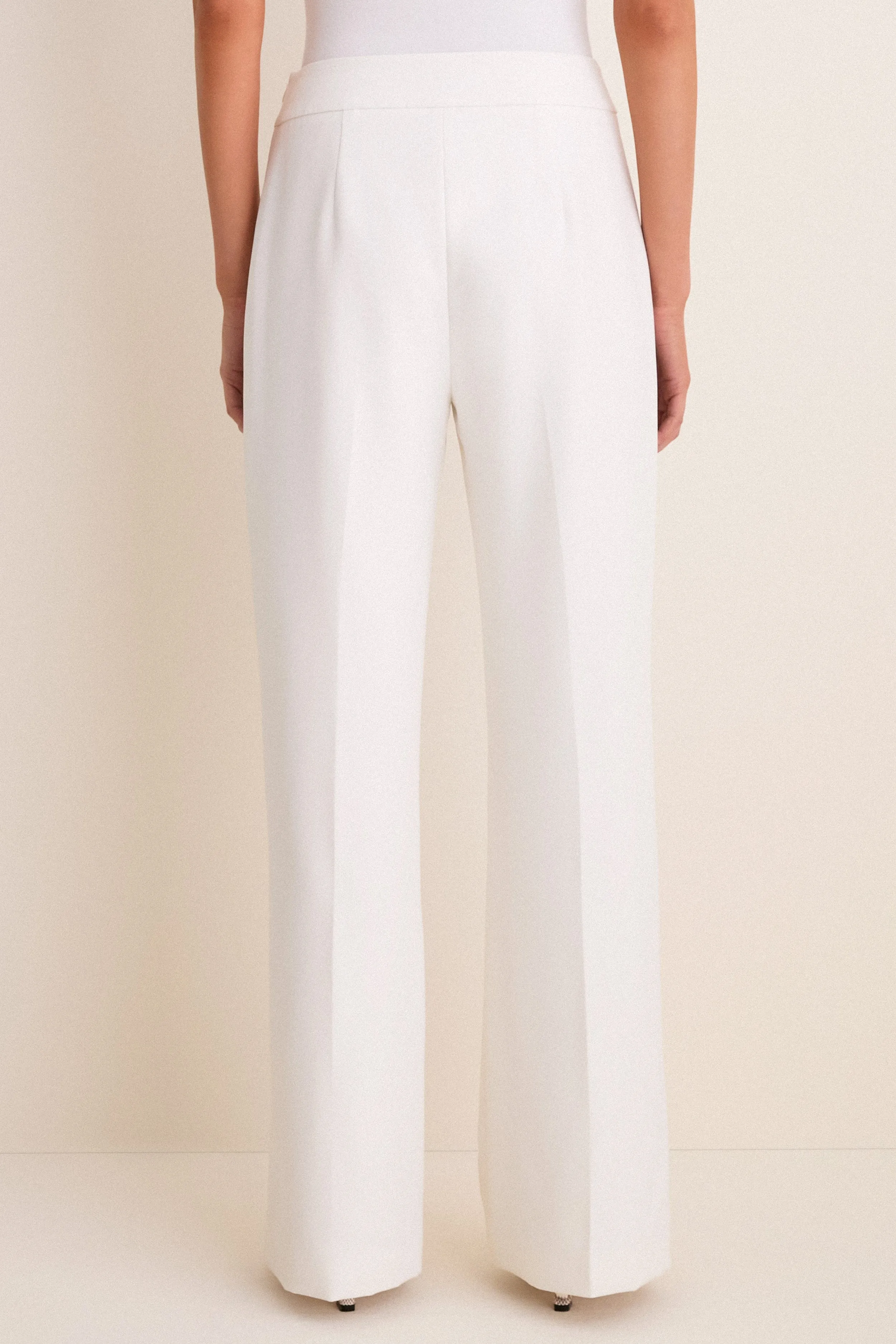 White Crepe Erin Pant sold by Tuckernuck product image thumbnail 4