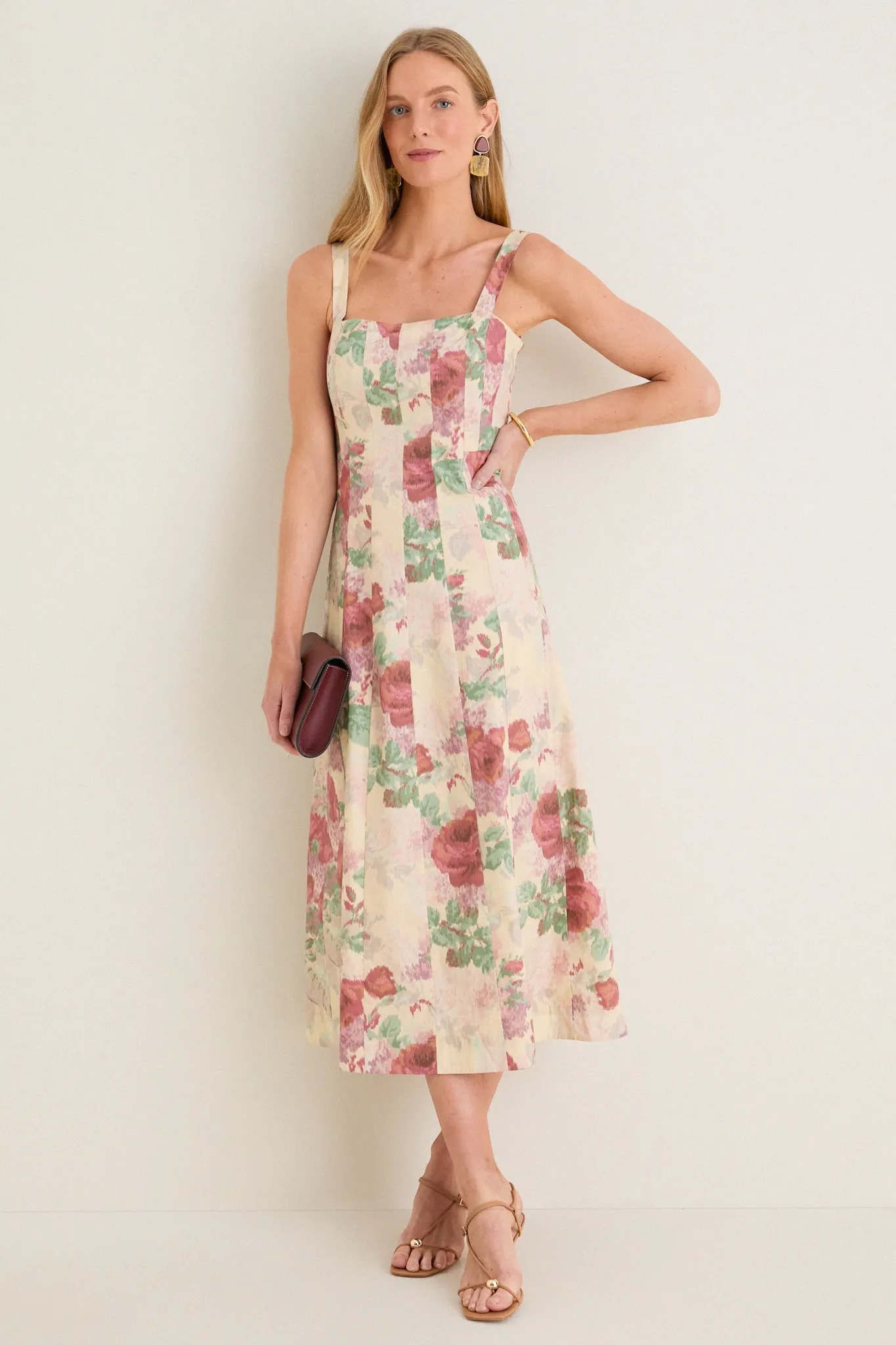 Rose Blur Cotton Poplin Edith Dress sold by Tuckernuck product image thumbnail 2