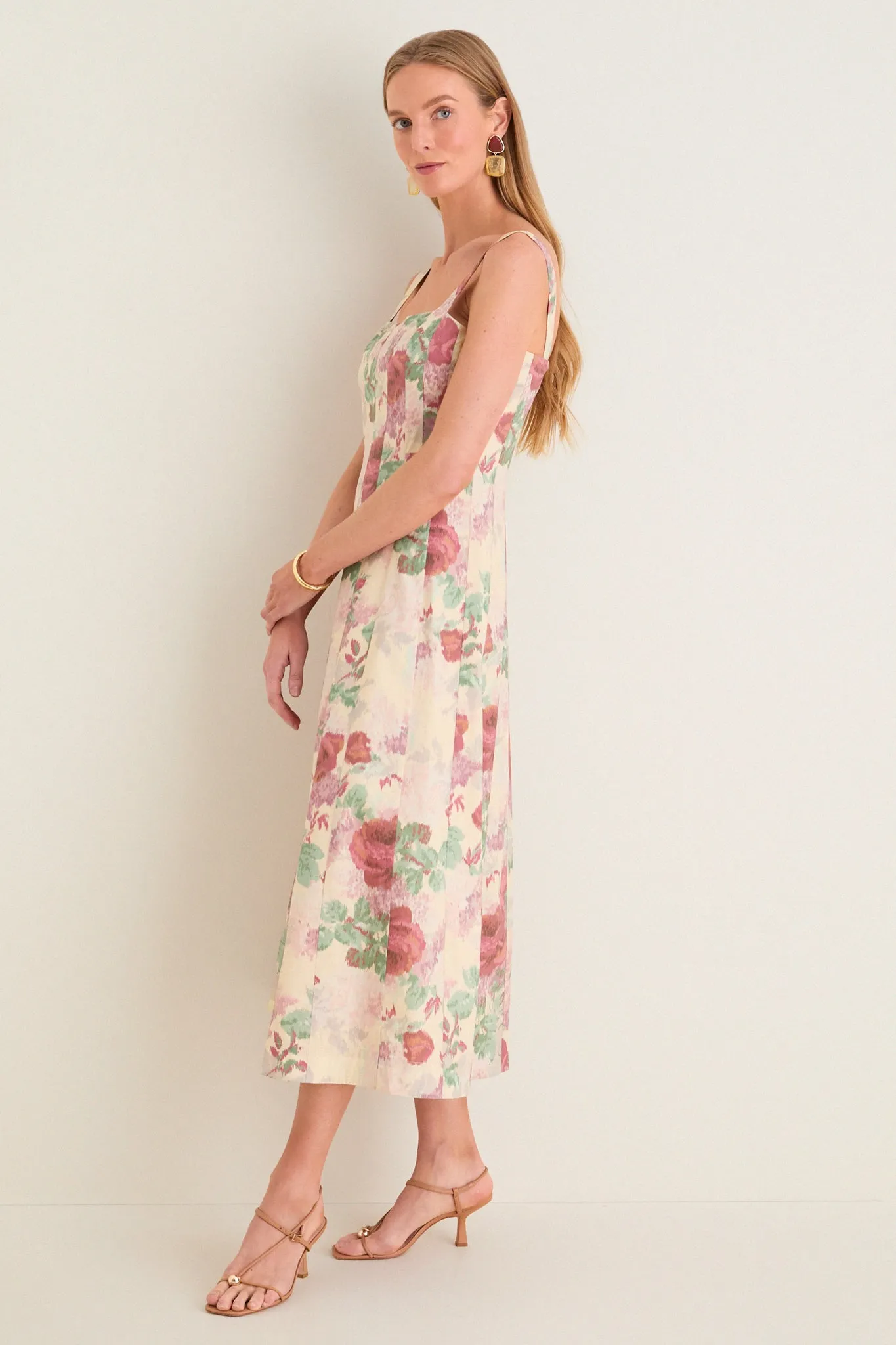 Rose Blur Cotton Poplin Edith Dress sold by Tuckernuck product image thumbnail 3