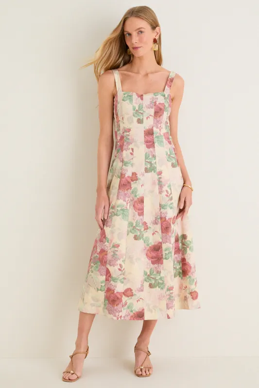 Rose Blur Cotton Poplin Edith Dress sold by Tuckernuck