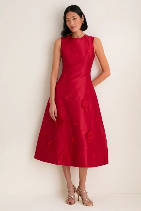 Scarlet Cleo Applique Midi Dress sold by Tuckernuck