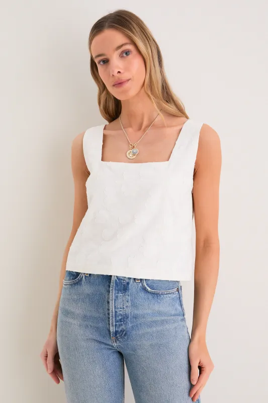 Ivory Jacquard Roma Top 2 sold by Tuckernuck