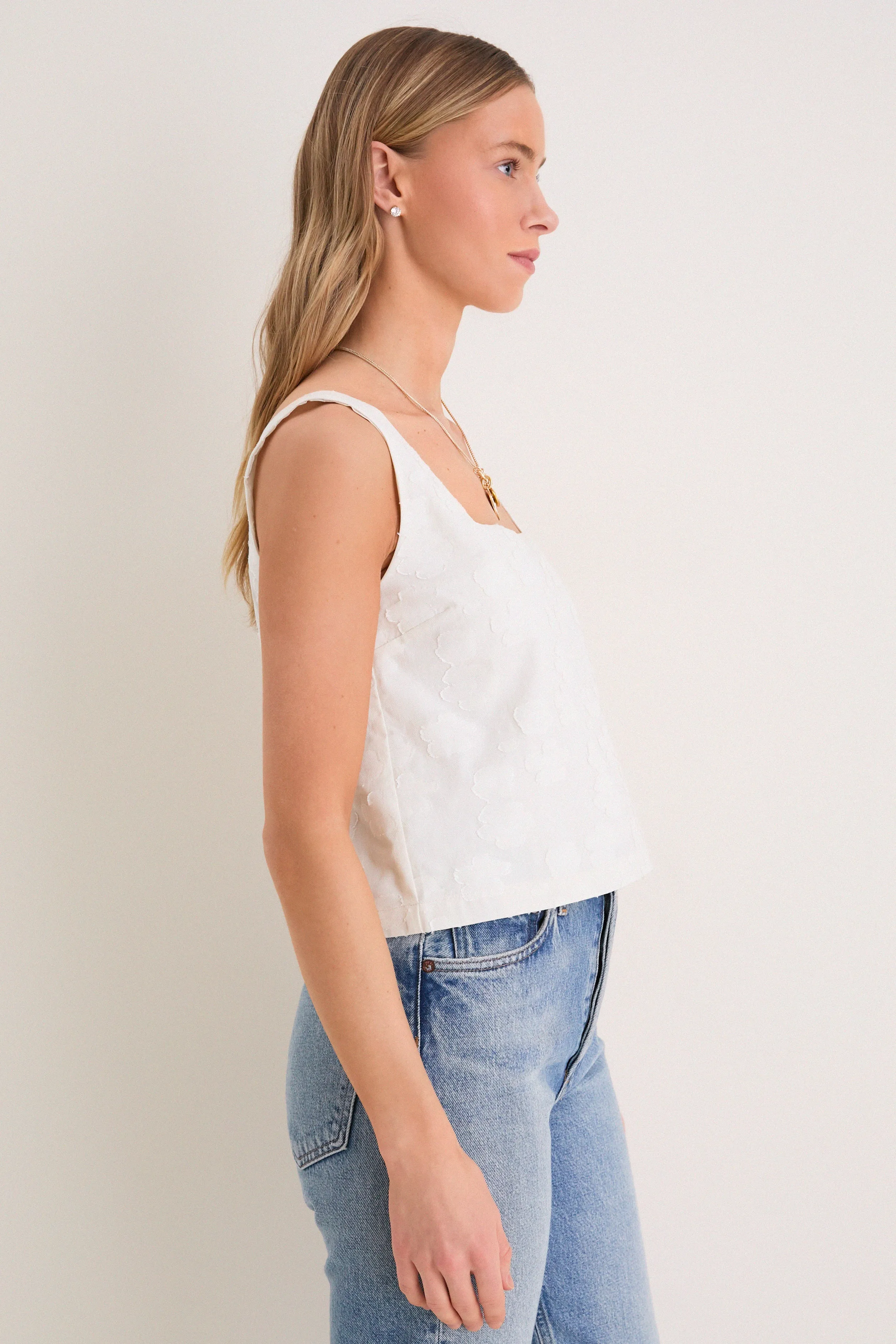 Ivory Jacquard Roma Top 2 sold by Tuckernuck product image thumbnail 3