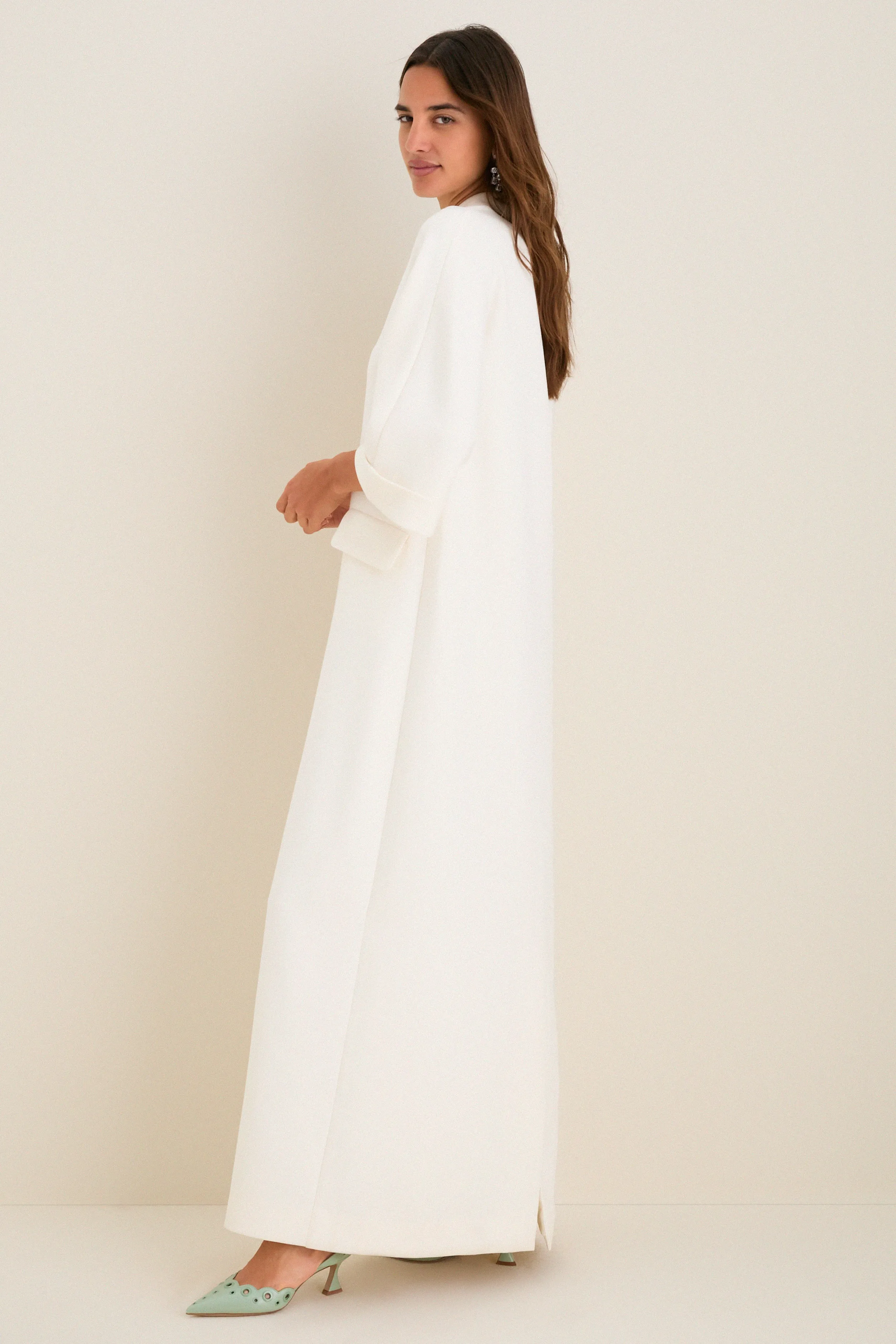 Ivory Crepe Carolina Maxi Dress sold by Tuckernuck product image thumbnail 4