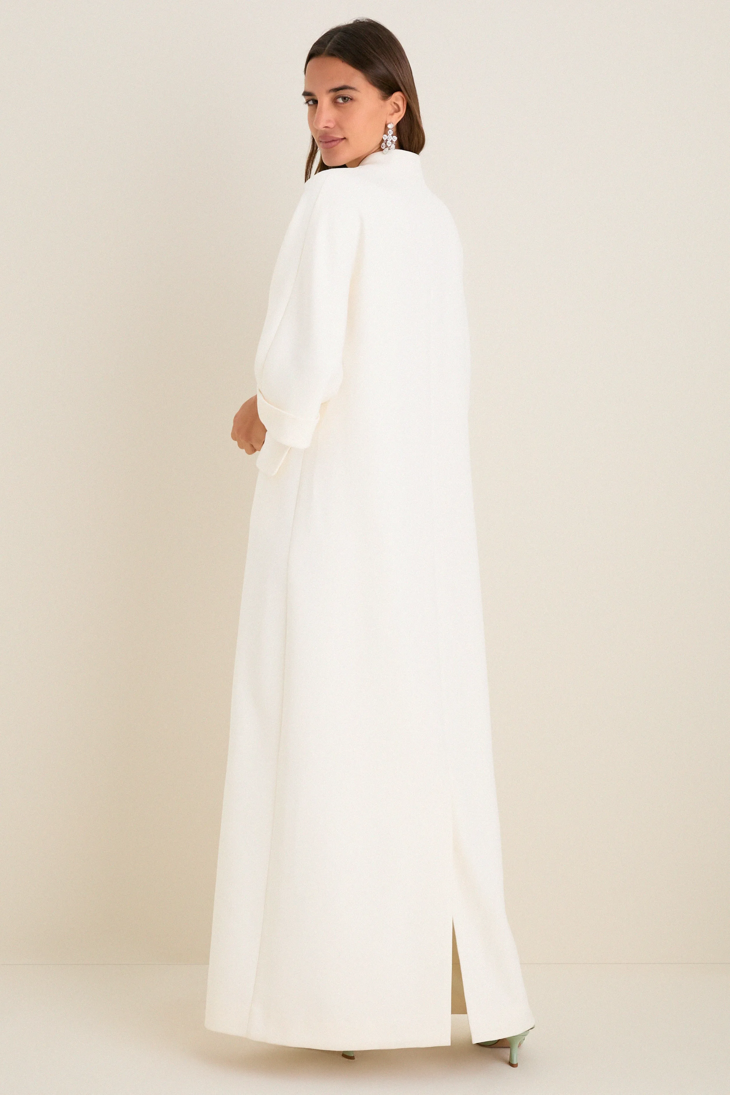 Ivory Crepe Carolina Maxi Dress sold by Tuckernuck product image thumbnail 5