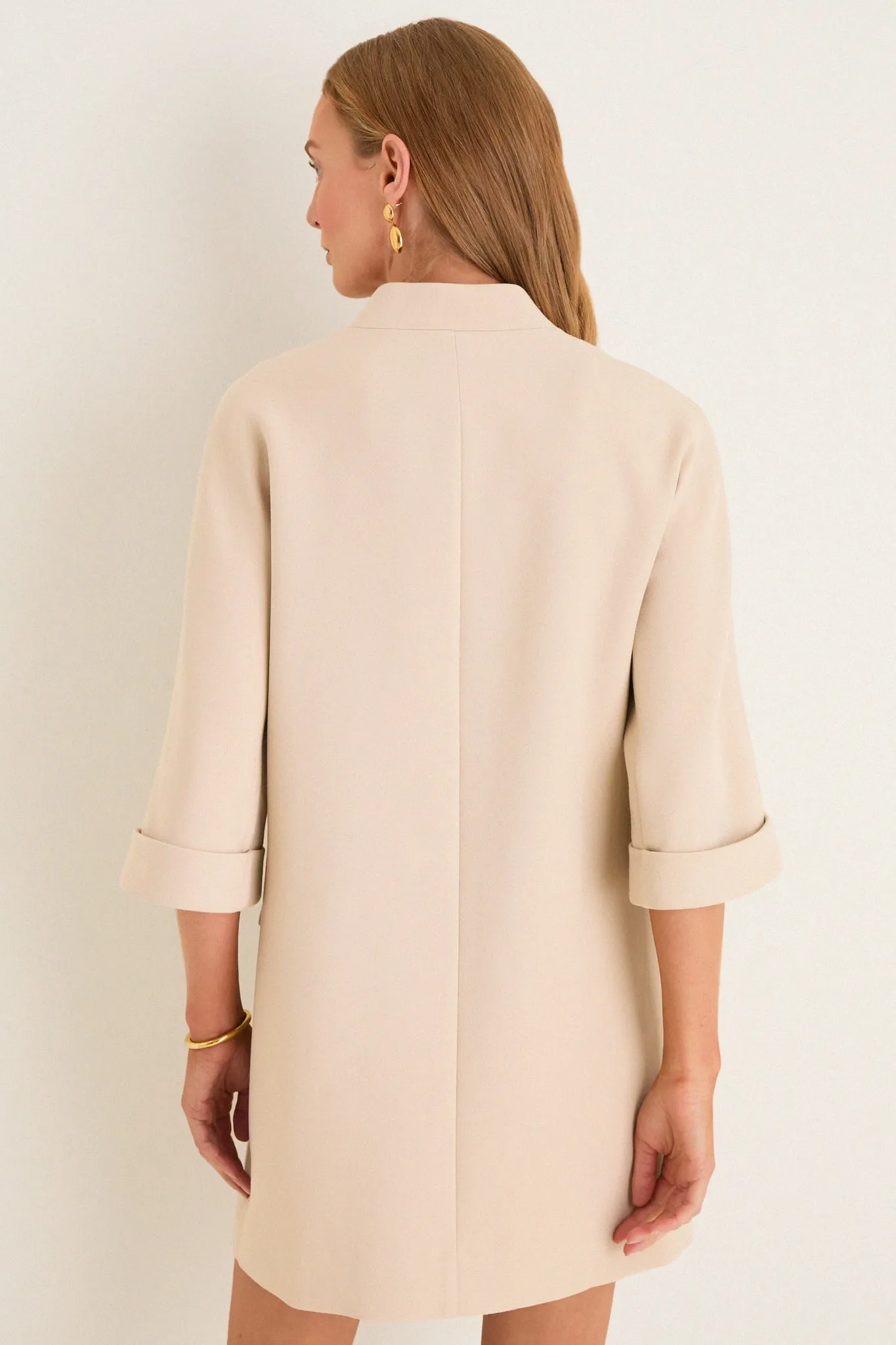 Stone Crepe Carolina Mini Dress sold by Tuckernuck product image thumbnail 4