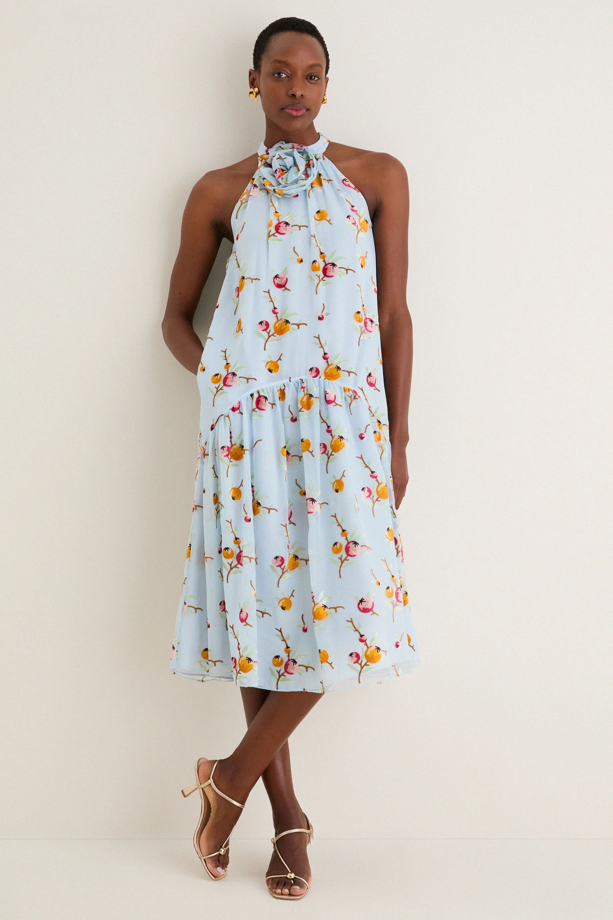 Blue Freya Print Tank Dress sold by Tuckernuck product image thumbnail 3