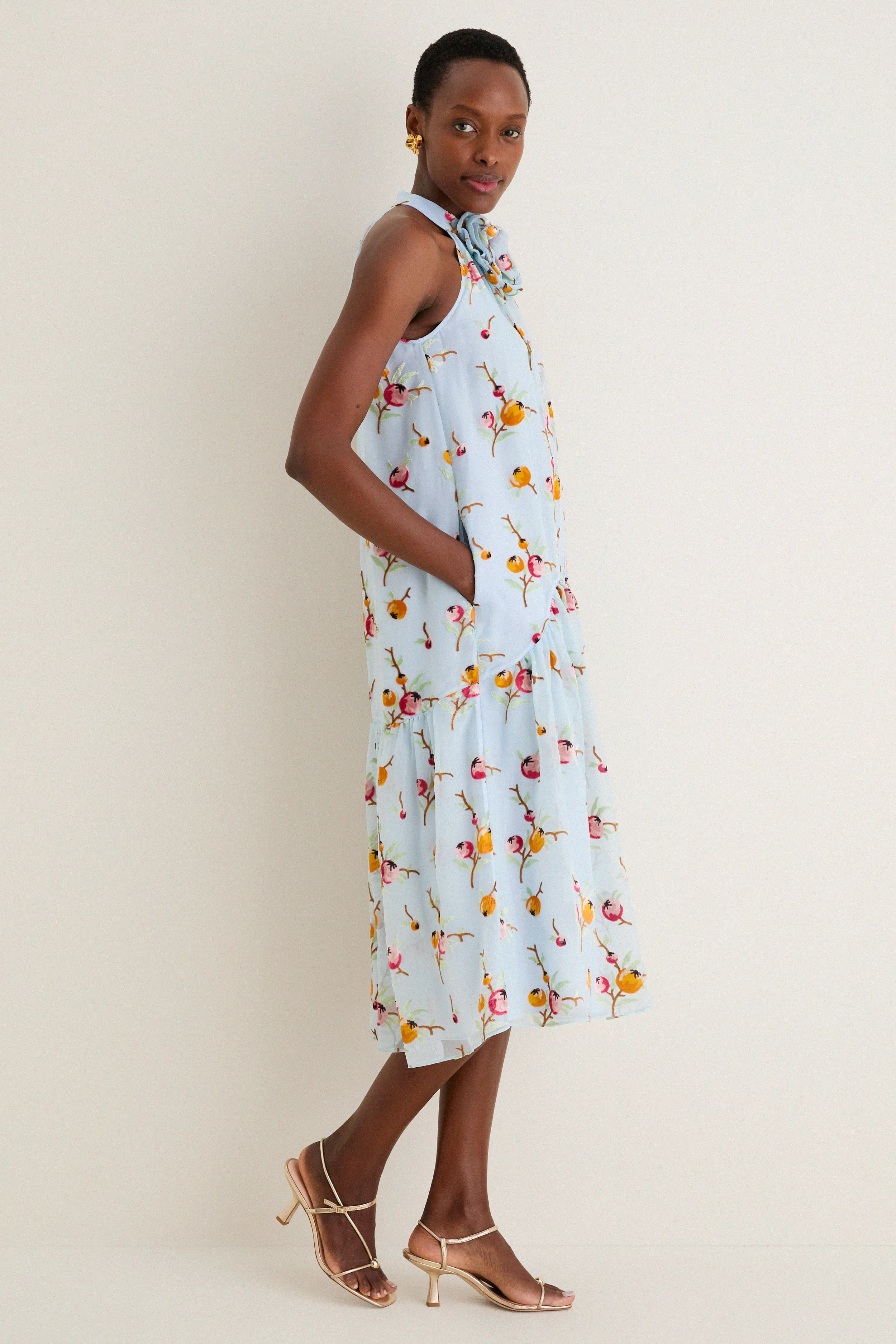 Blue Freya Print Tank Dress sold by Tuckernuck product image thumbnail 4