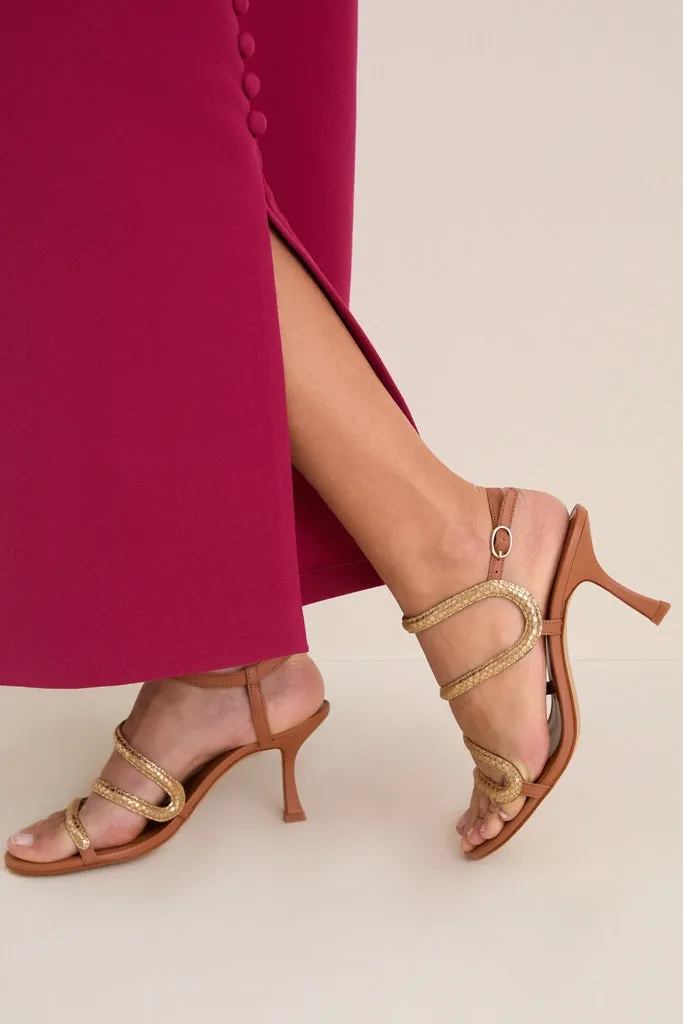 Champagne Lara Heels sold by Tuckernuck product image thumbnail 2