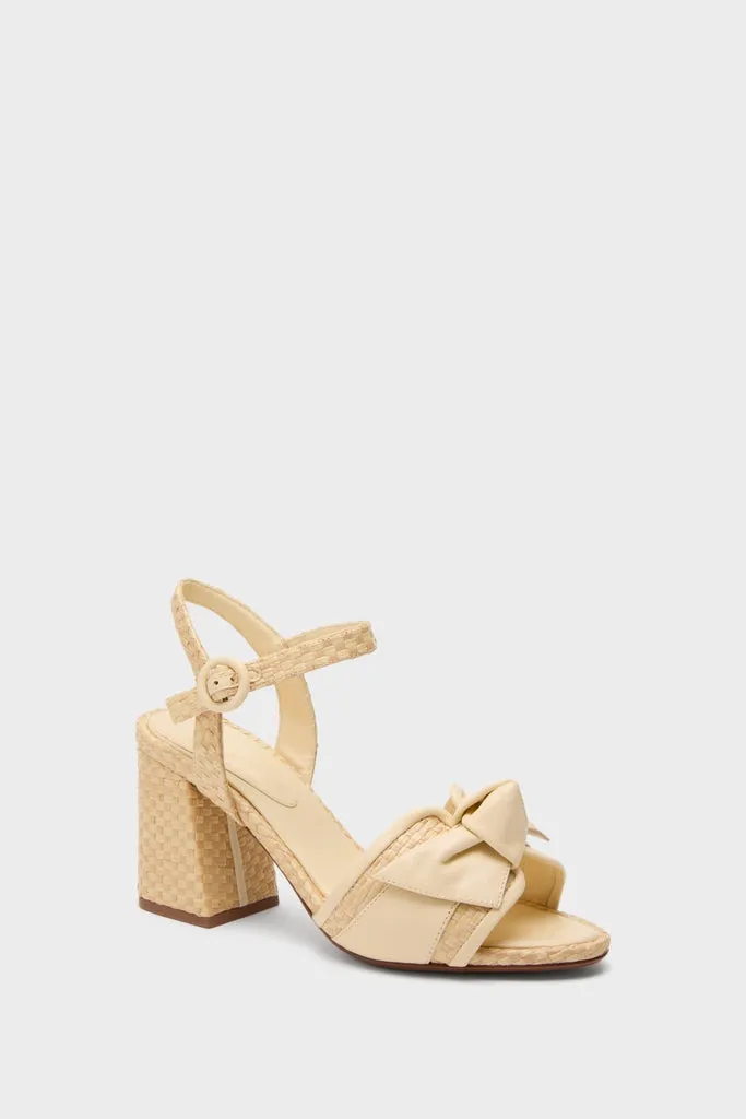 Creamy Maxi Clarita Padded Raffia 75 Heels sold by Tuckernuck