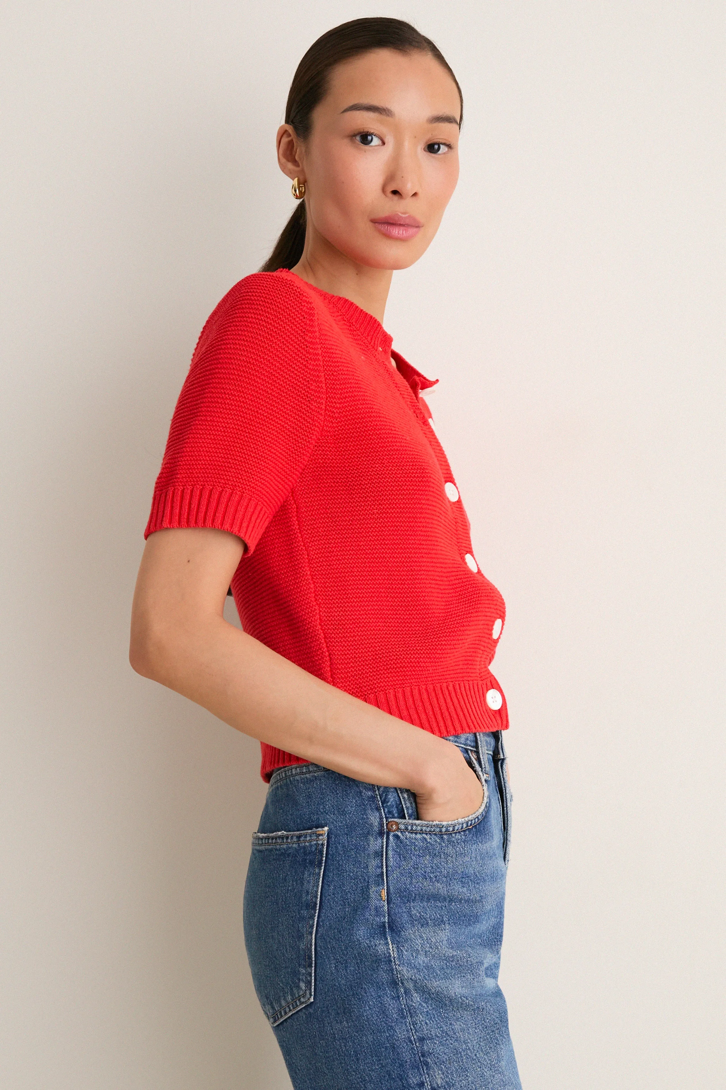 Tomato Elle Cardigan in Linen Cotton sold by Tuckernuck product image thumbnail 3