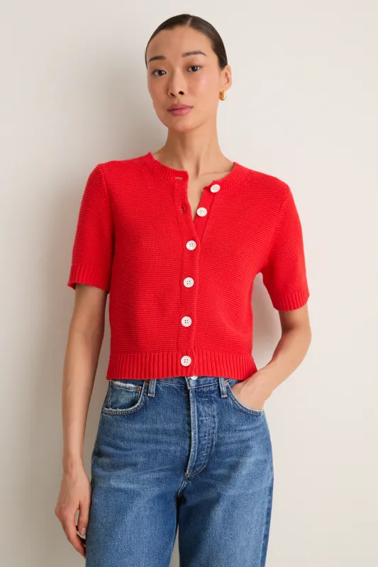 Tomato Elle Cardigan in Linen Cotton made by Alex Mill