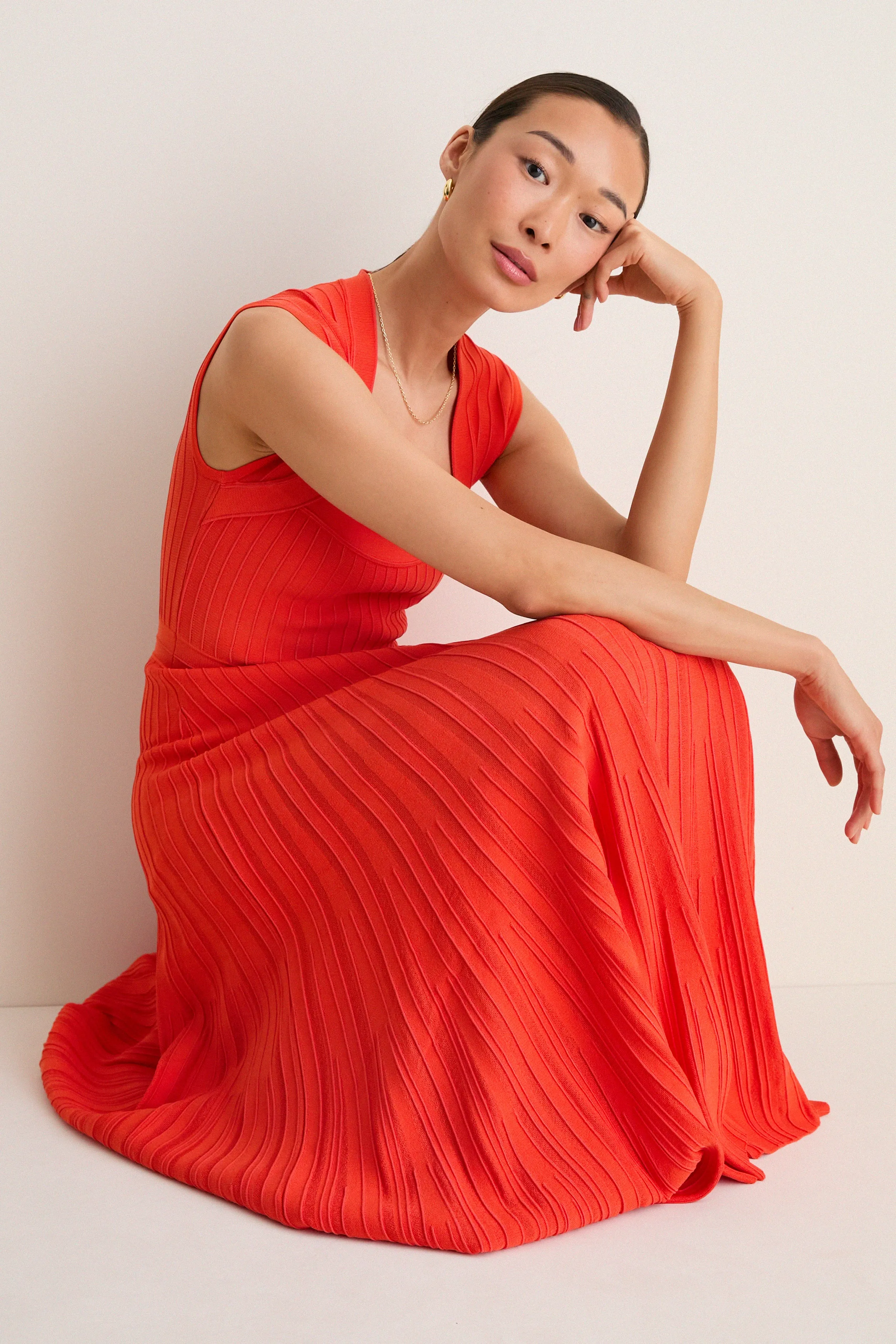 Lobster Ashland Knit Midi Dress sold by Tuckernuck product image thumbnail 5