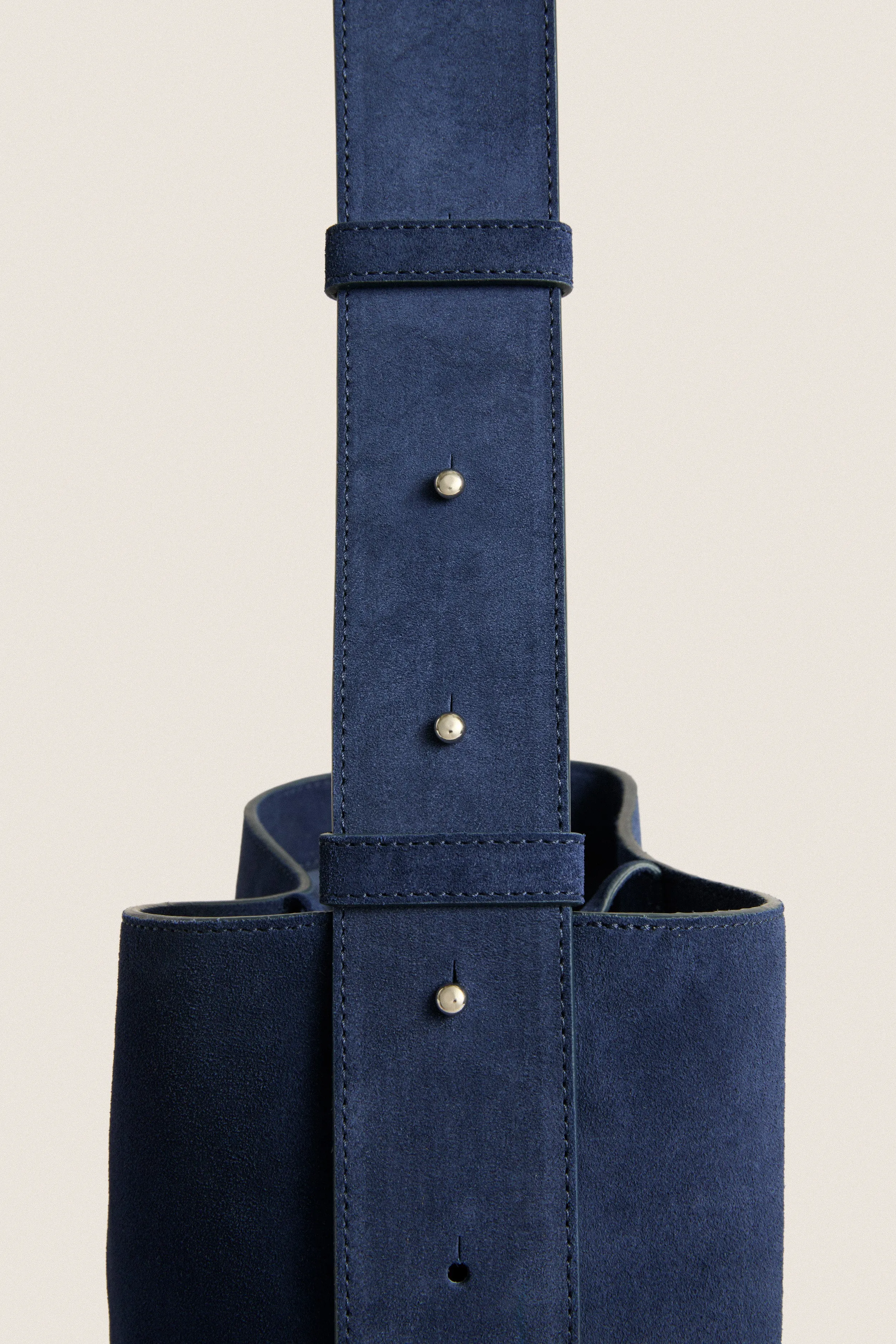 Midnight Blue Suede Norma Tote sold by Tuckernuck product image thumbnail 5