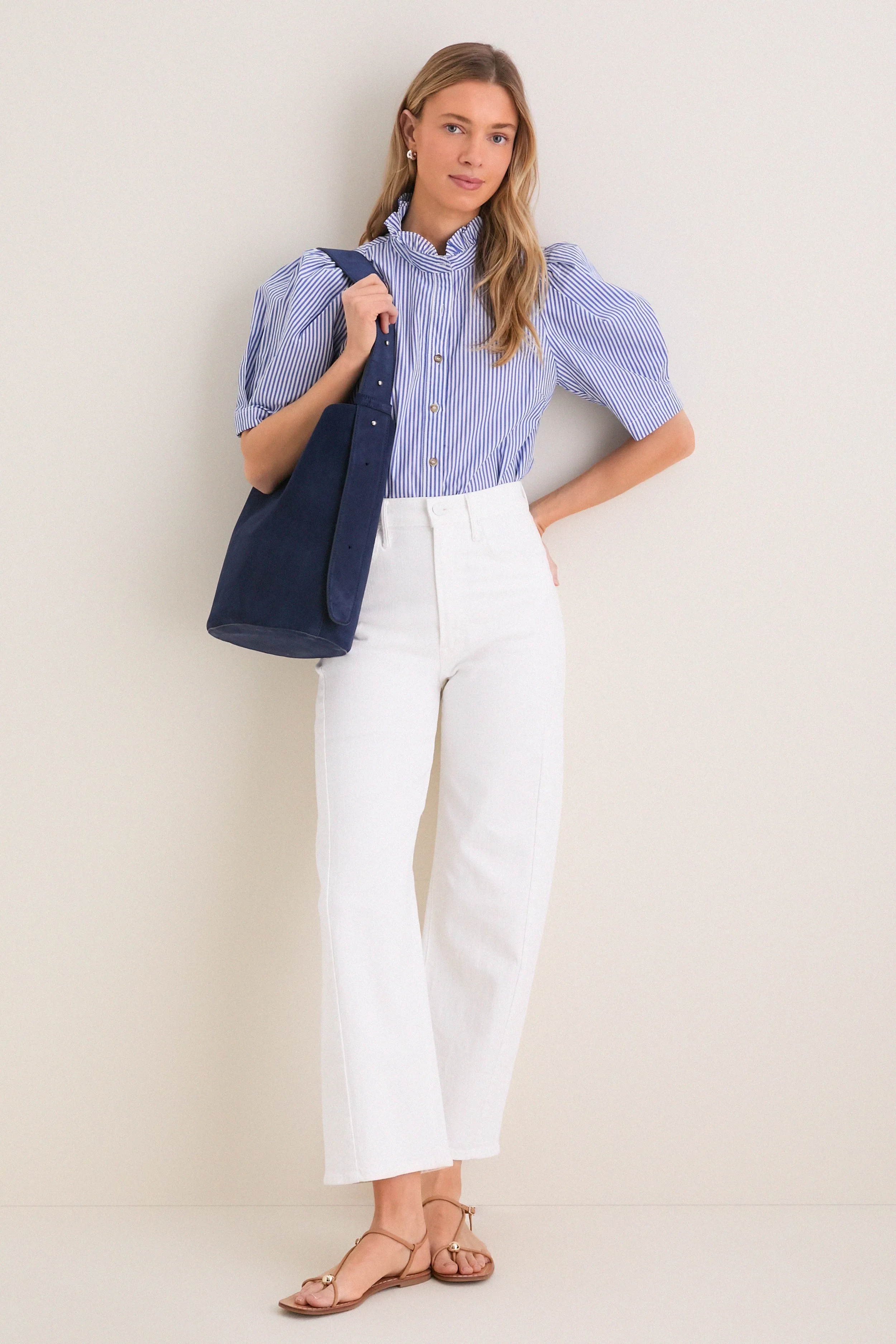 Midnight Blue Suede Norma Tote sold by Tuckernuck product image thumbnail 3