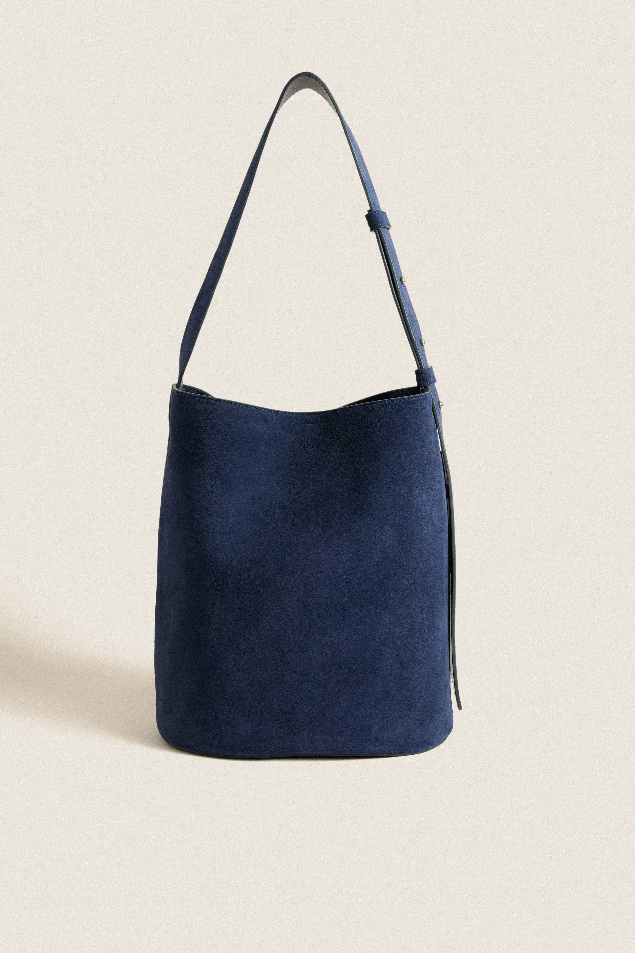 Midnight Blue Suede Norma Tote sold by Tuckernuck