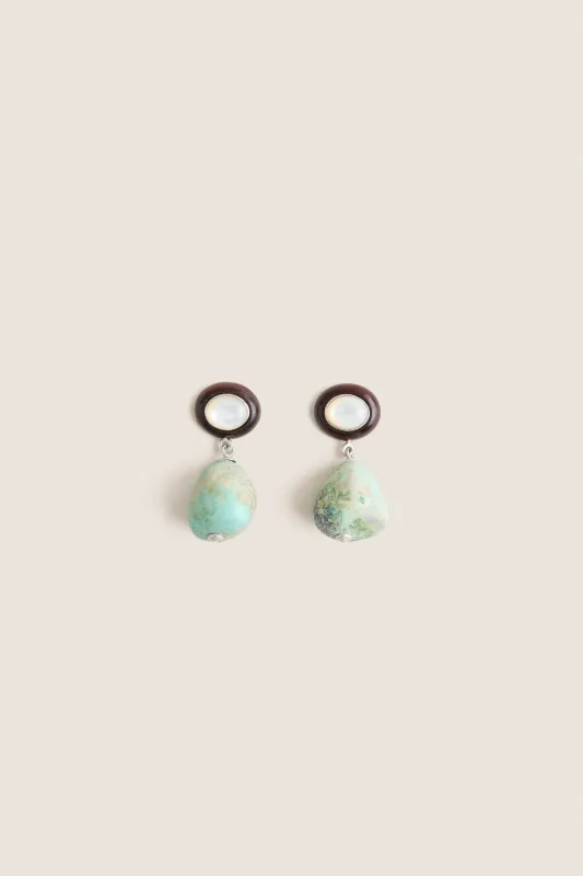 Tuckernuck x Lizzie Fortunato Turquoise Laurel Earrings made by Tuckernuck