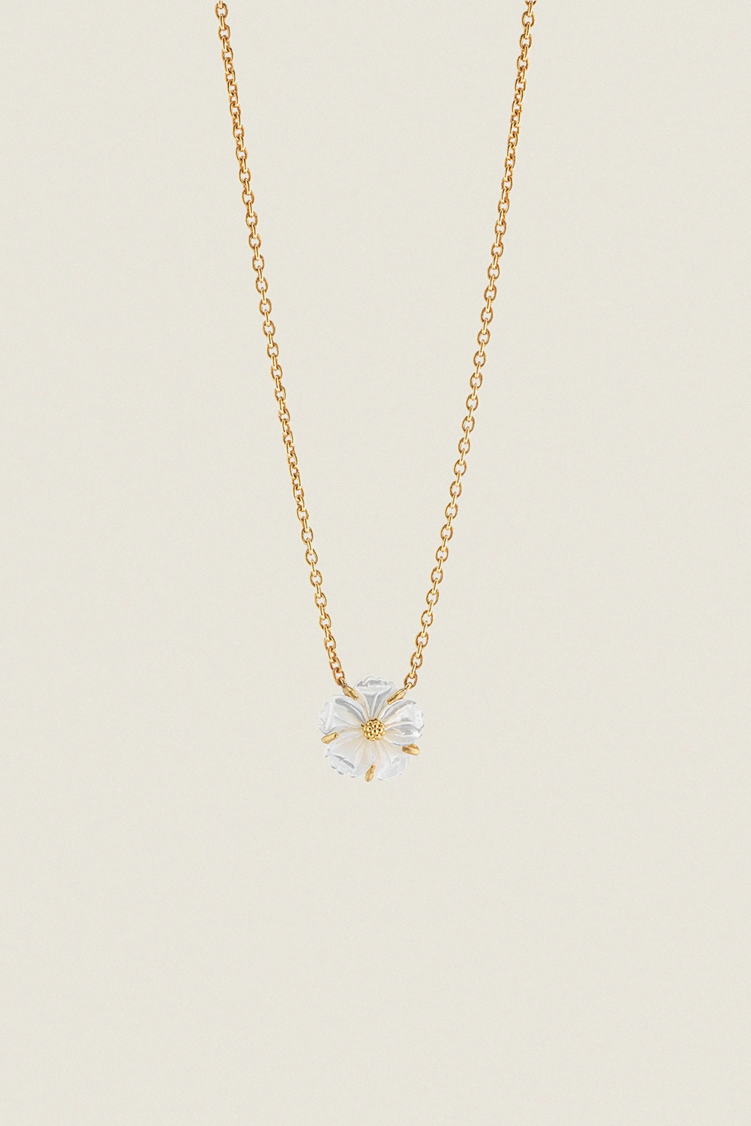 Mother of Pearl Meadow Garden Petite Station Necklace sold by Tuckernuck