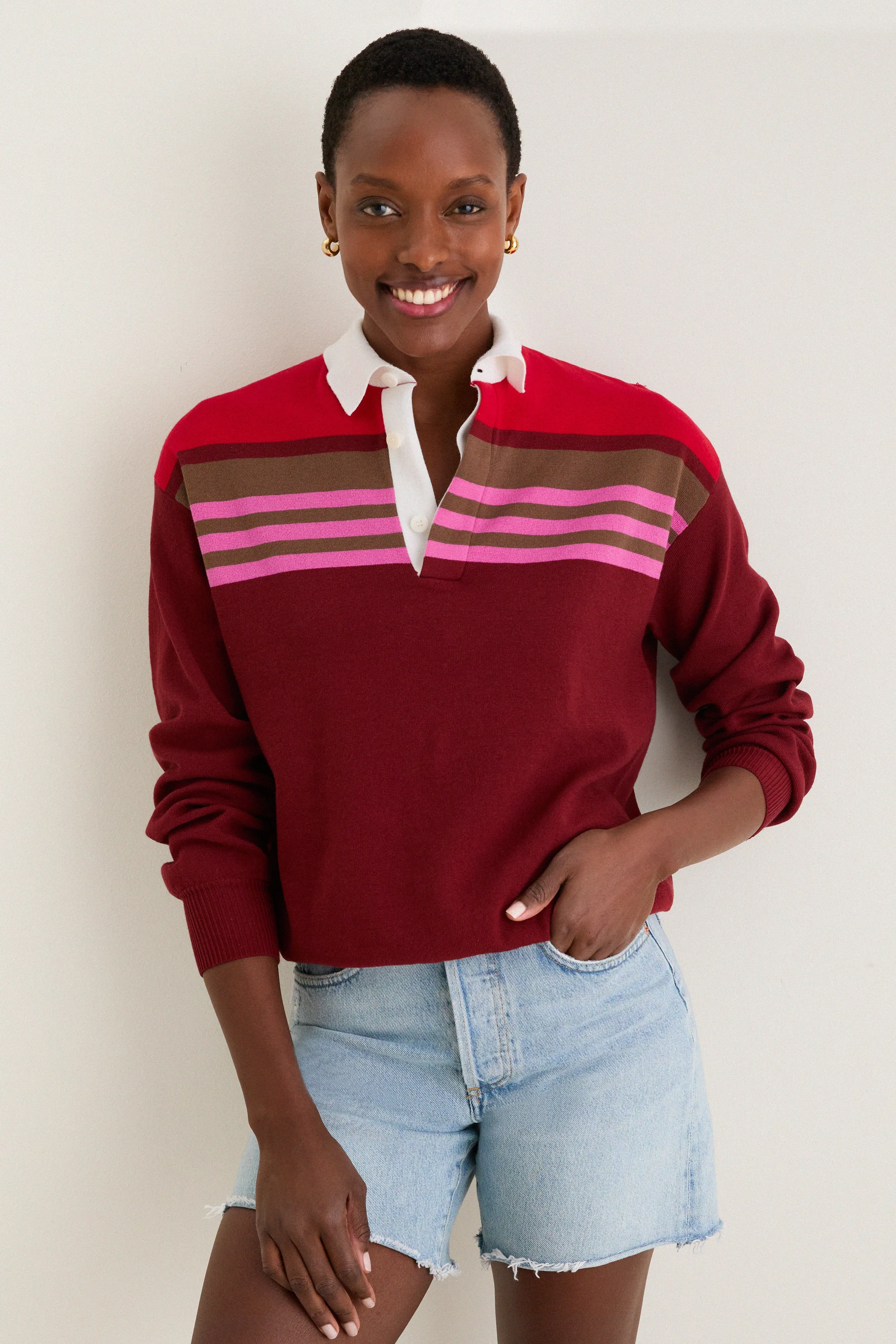 Cardinal Multi Stripe Sail Top sold by Tuckernuck
