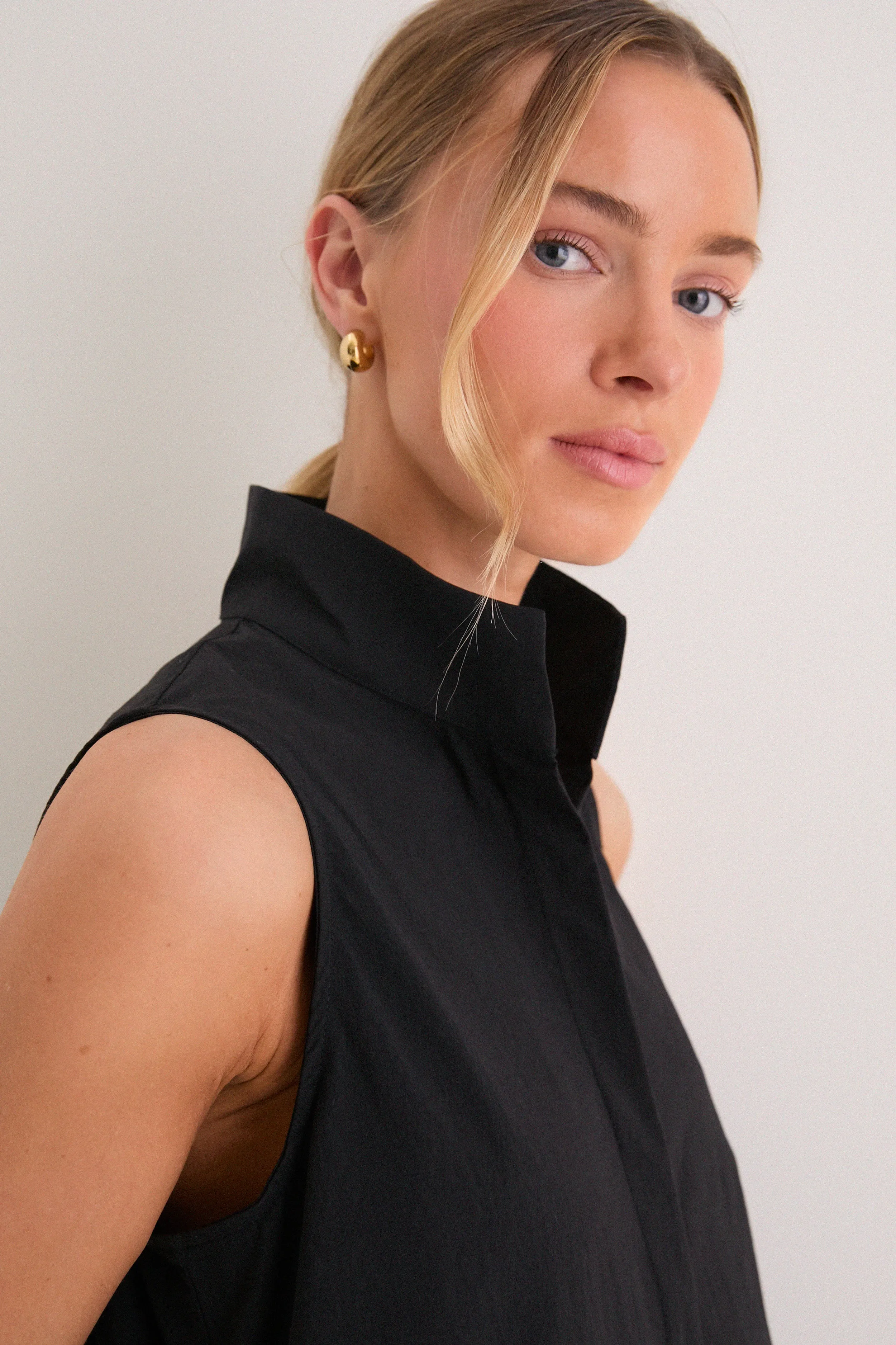 Black Sleeveless Charlie Dress sold by Tuckernuck product image thumbnail 5