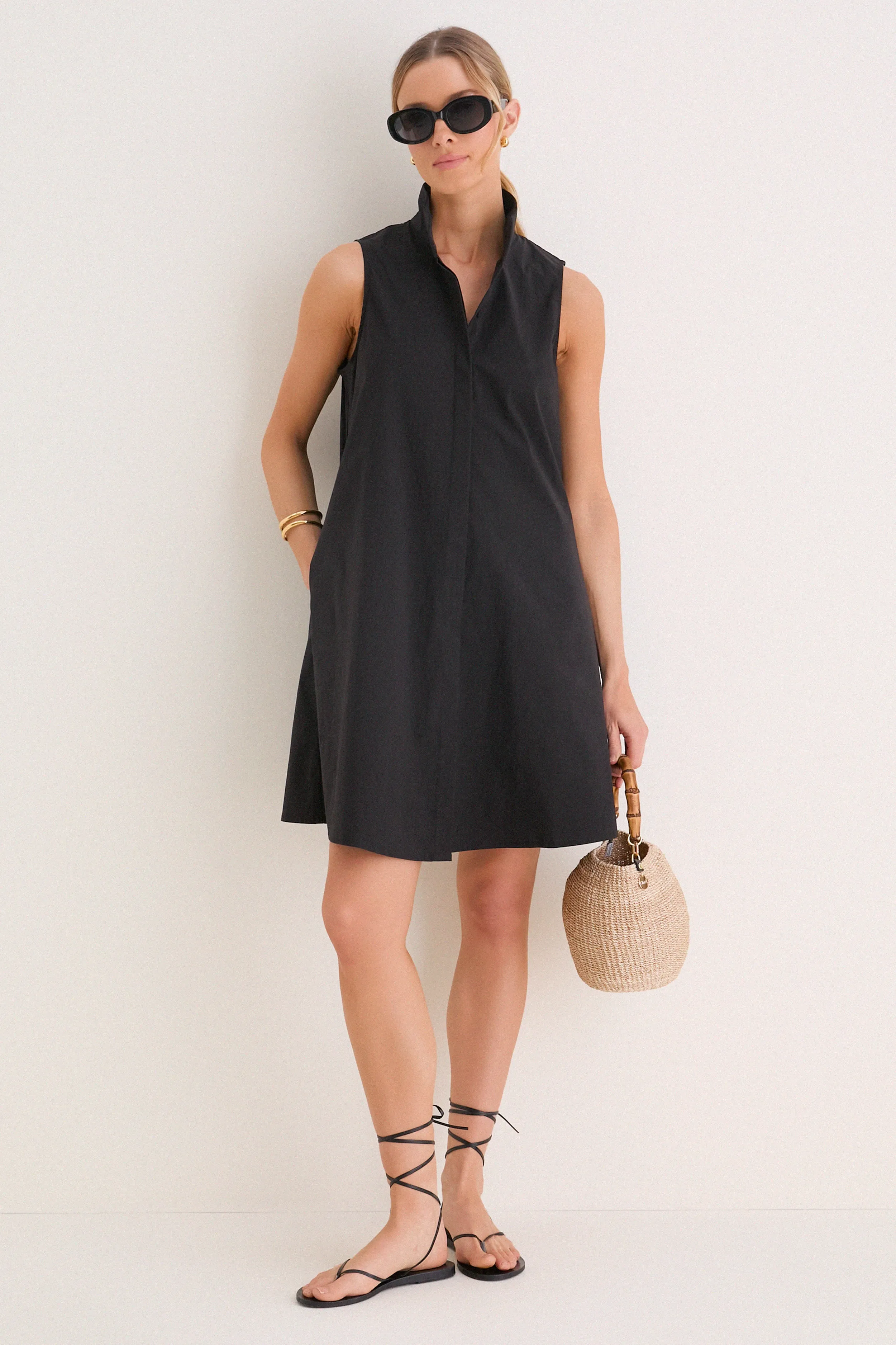 Black Sleeveless Charlie Dress sold by Tuckernuck product image thumbnail 2