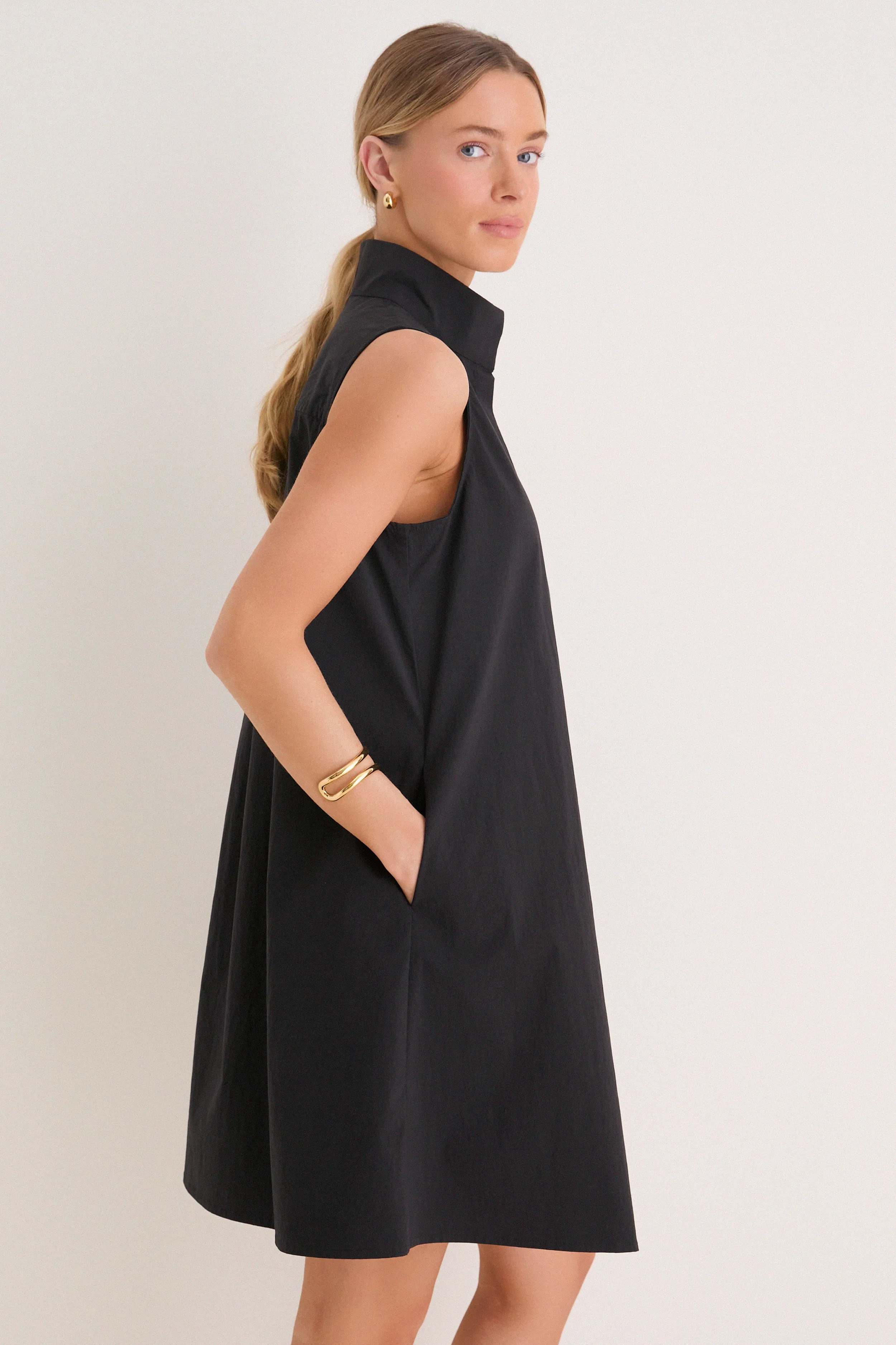 Black Sleeveless Charlie Dress sold by Tuckernuck product image thumbnail 3