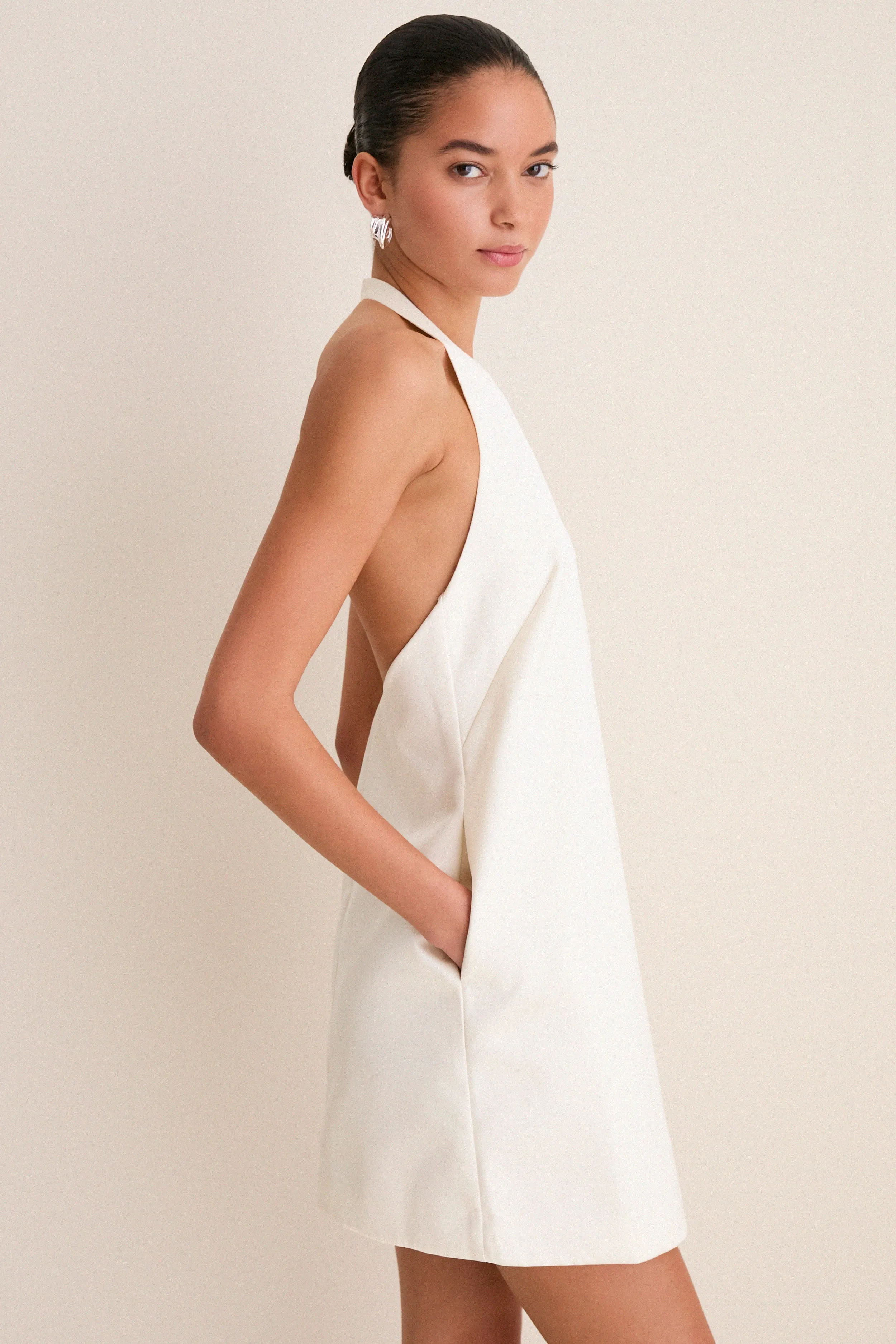 Off White Sophia Mini Dress sold by Tuckernuck product image thumbnail 4