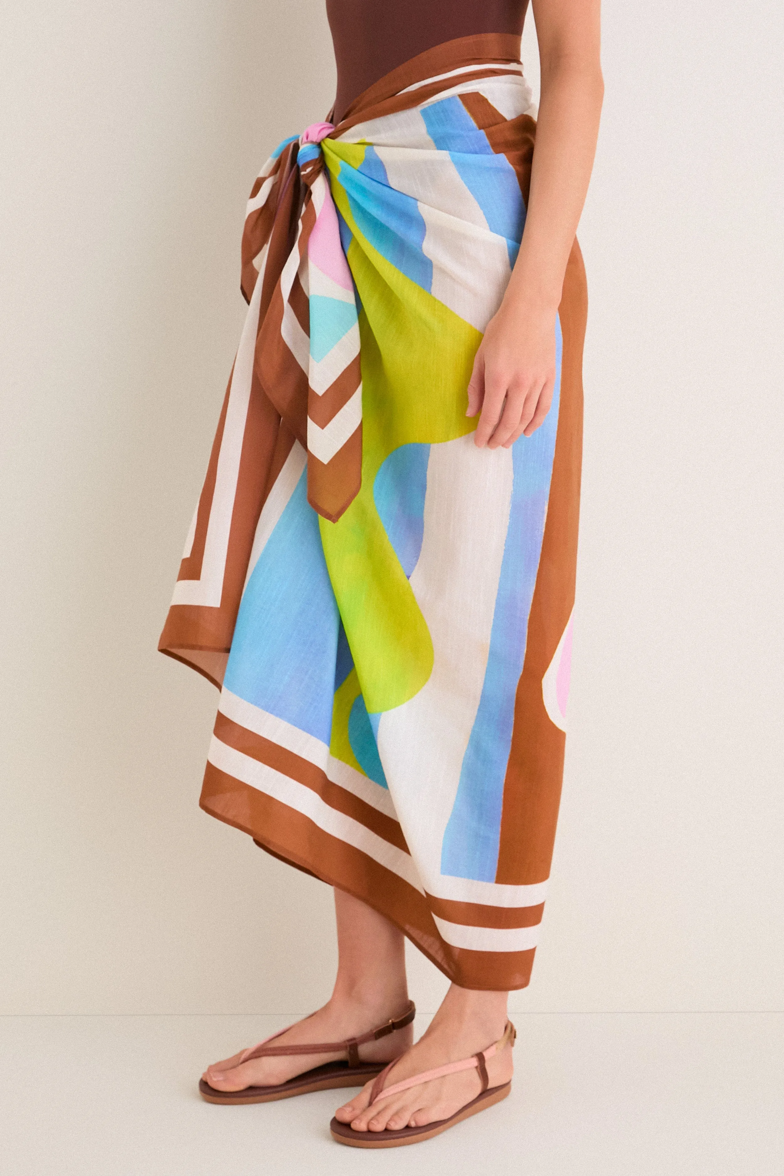 Coast Colorblock Samara Sarong sold by Tuckernuck product image thumbnail 3