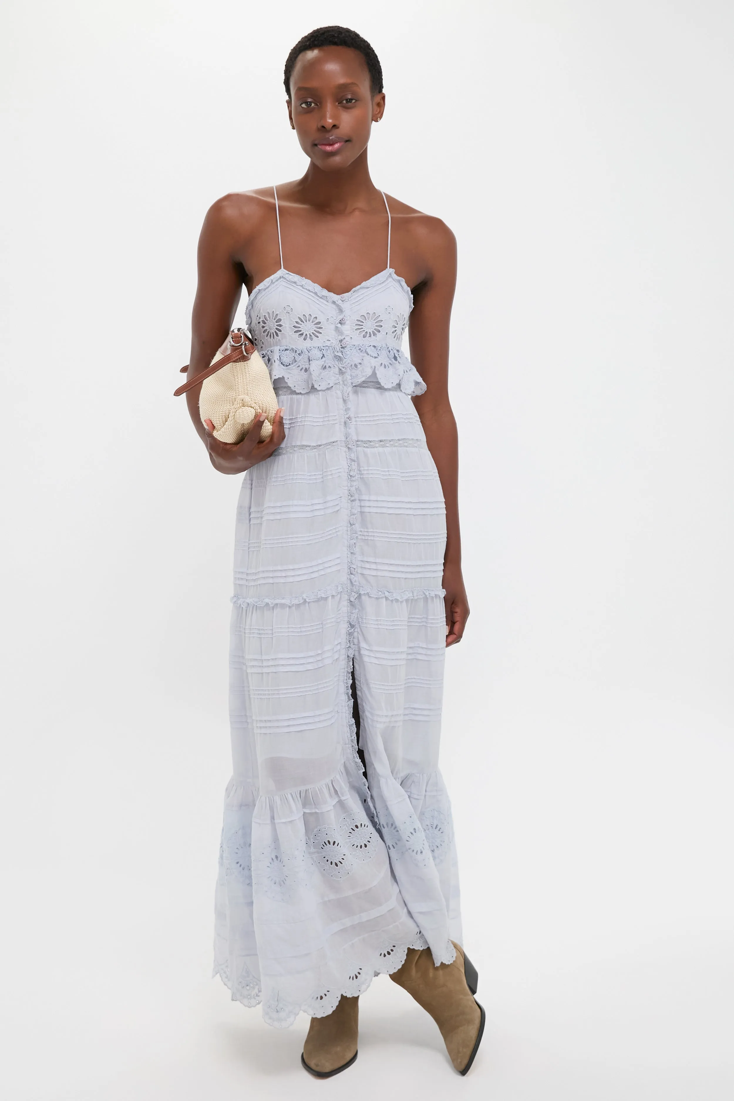 Light Blue Paule Maxi Dress sold by Tuckernuck product image thumbnail 3