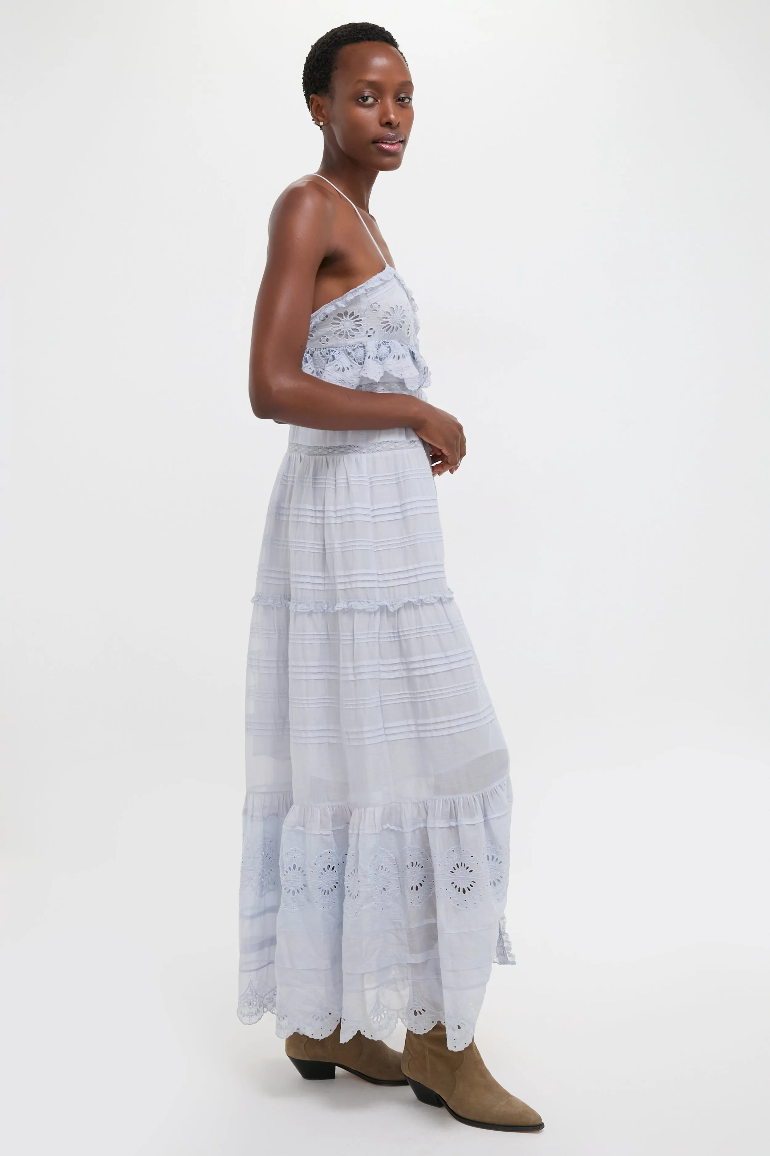 Light Blue Paule Maxi Dress sold by Tuckernuck product image thumbnail 5
