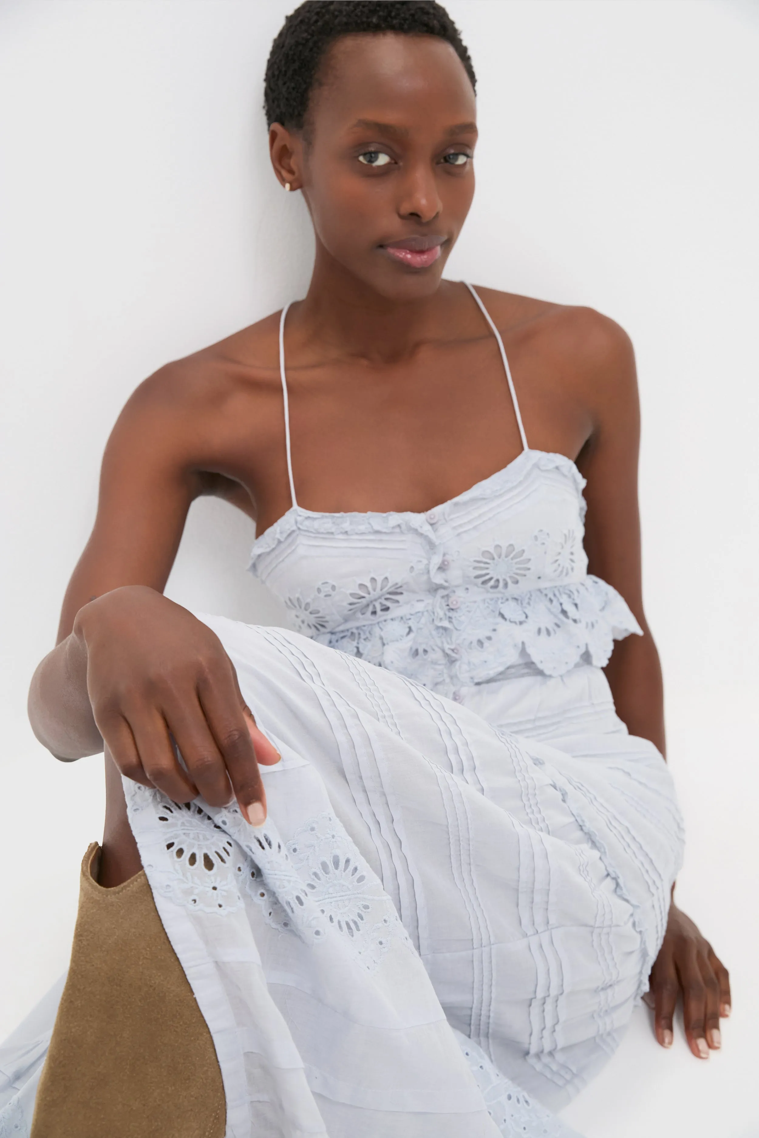 Light Blue Paule Maxi Dress sold by Tuckernuck product image thumbnail 4