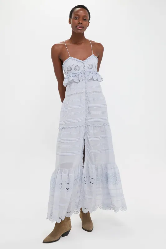 Light Blue Paule Maxi Dress made by Tuckernuck