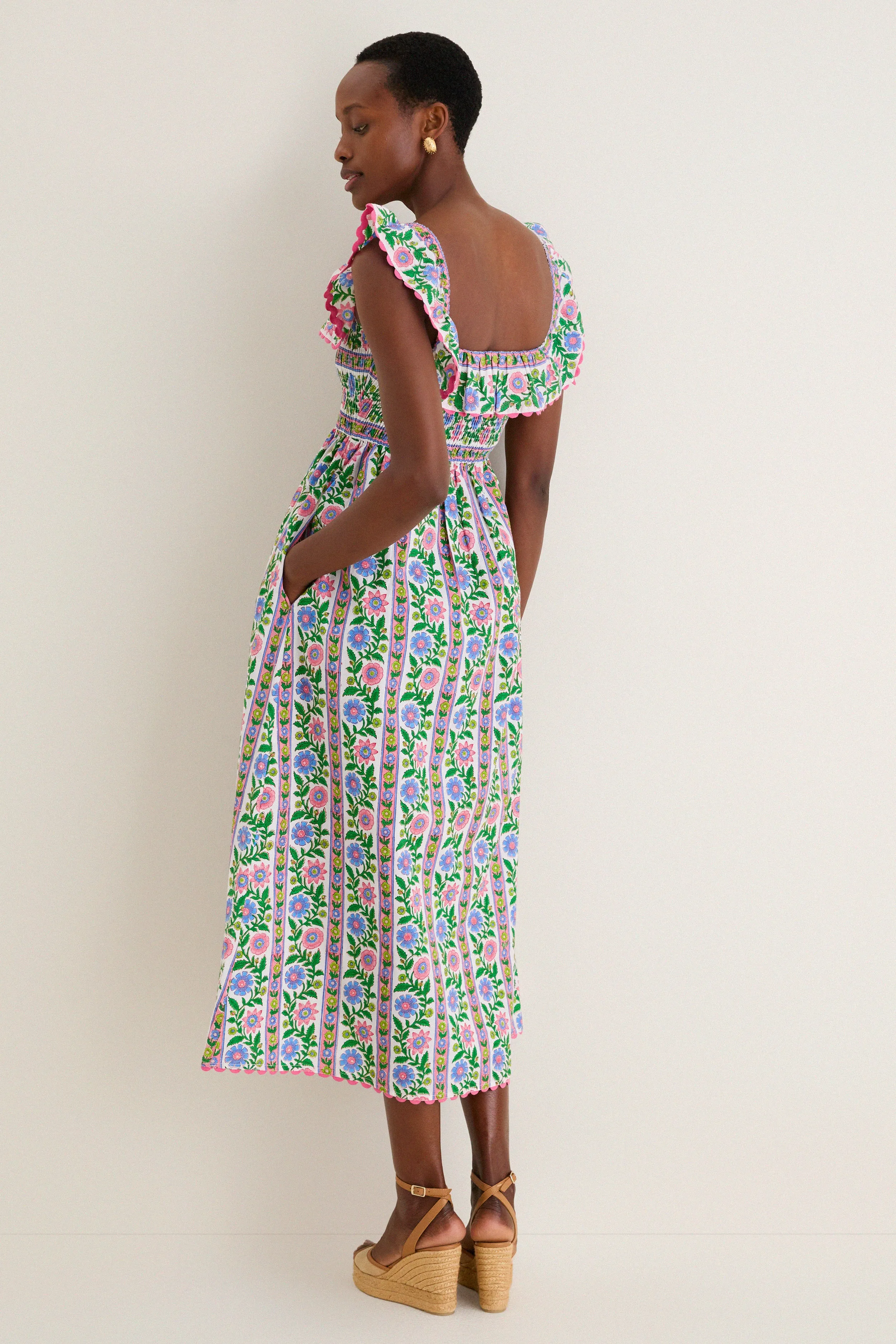 Folk Border Carrie Dress sold by Tuckernuck product image thumbnail 4