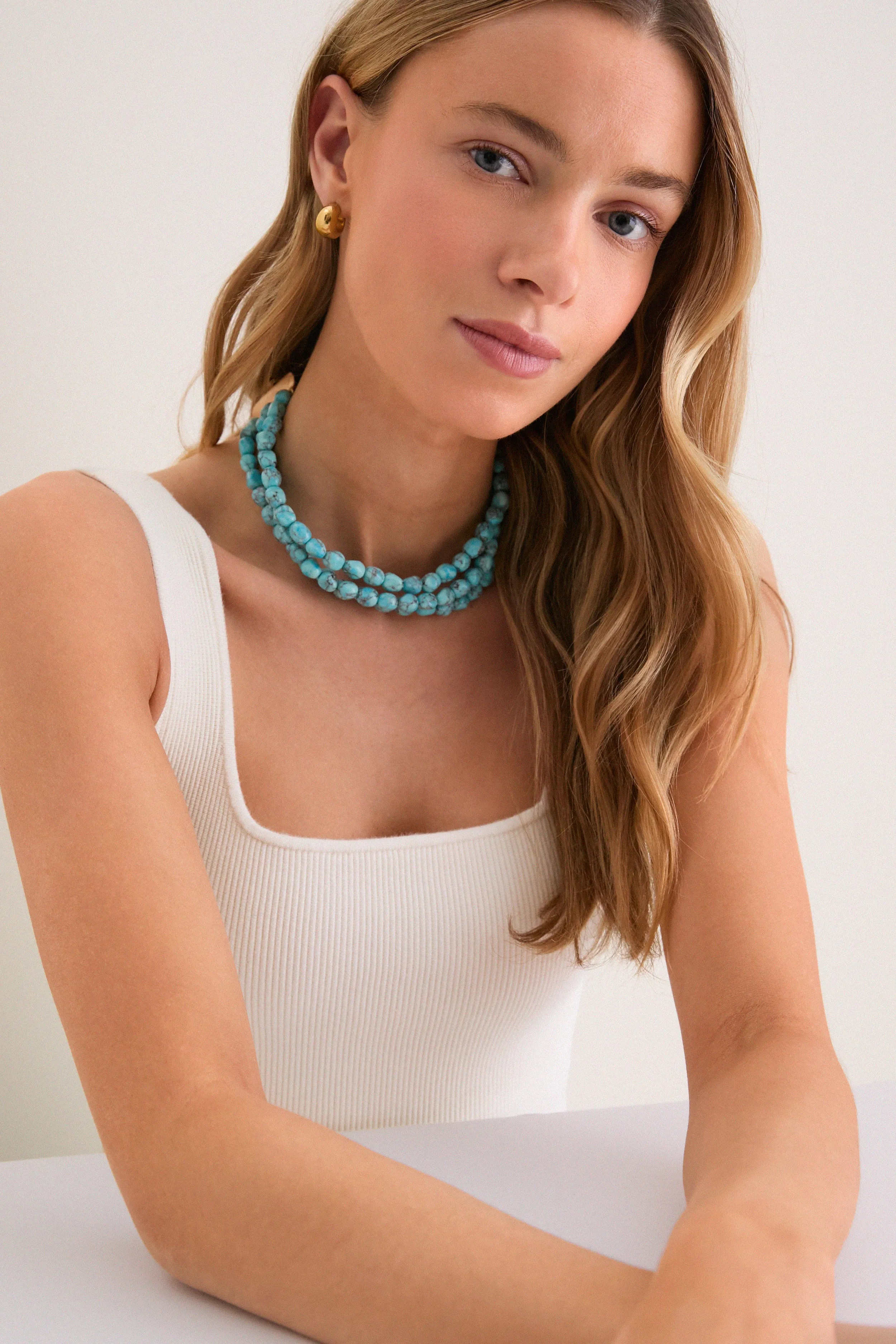 Ibiza Turquoise Nora Choker sold by Tuckernuck product image thumbnail 2