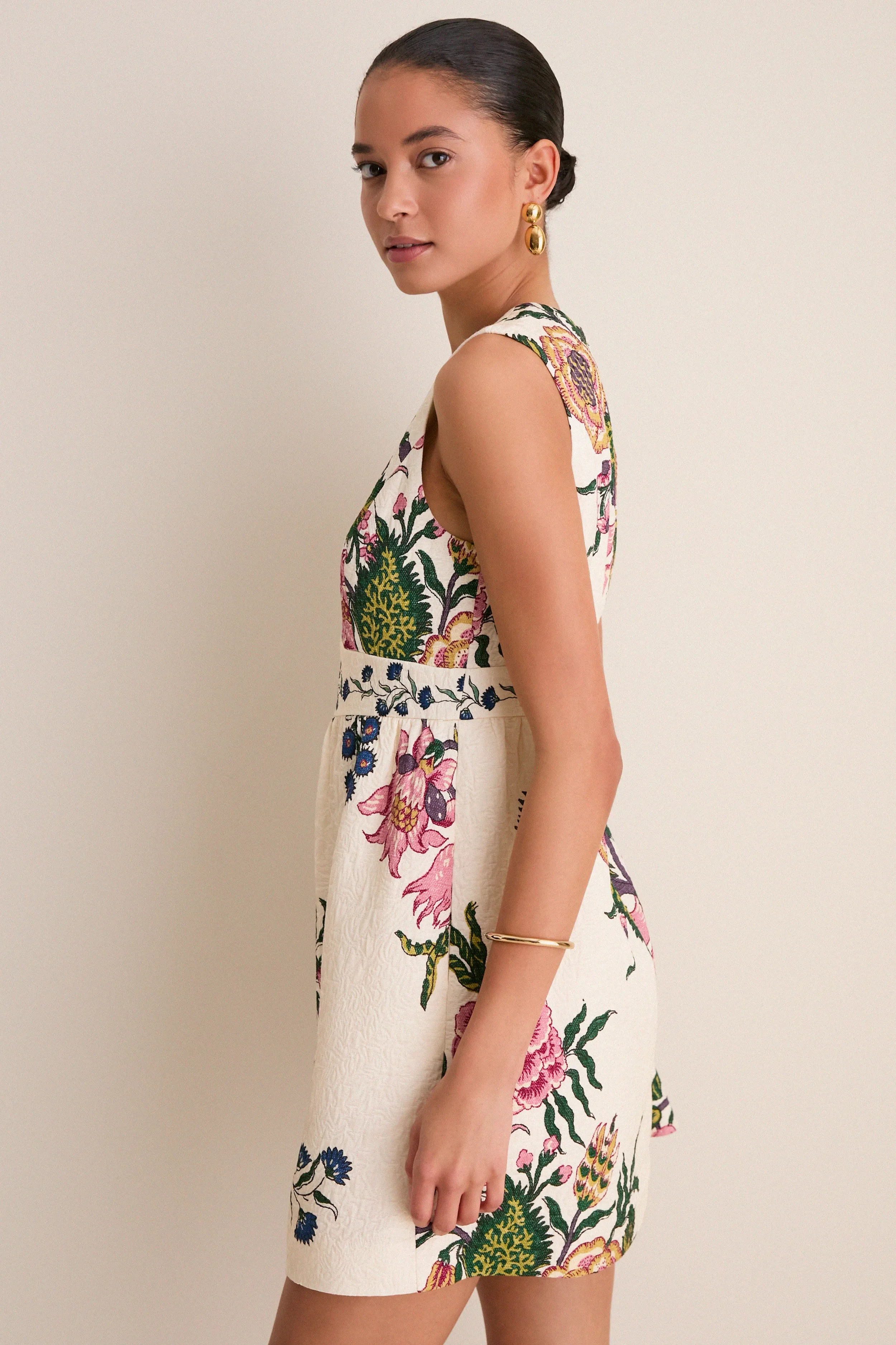 Belle Bouquet Jacquard Victorie Mini Dress sold by Tuckernuck product image thumbnail 3