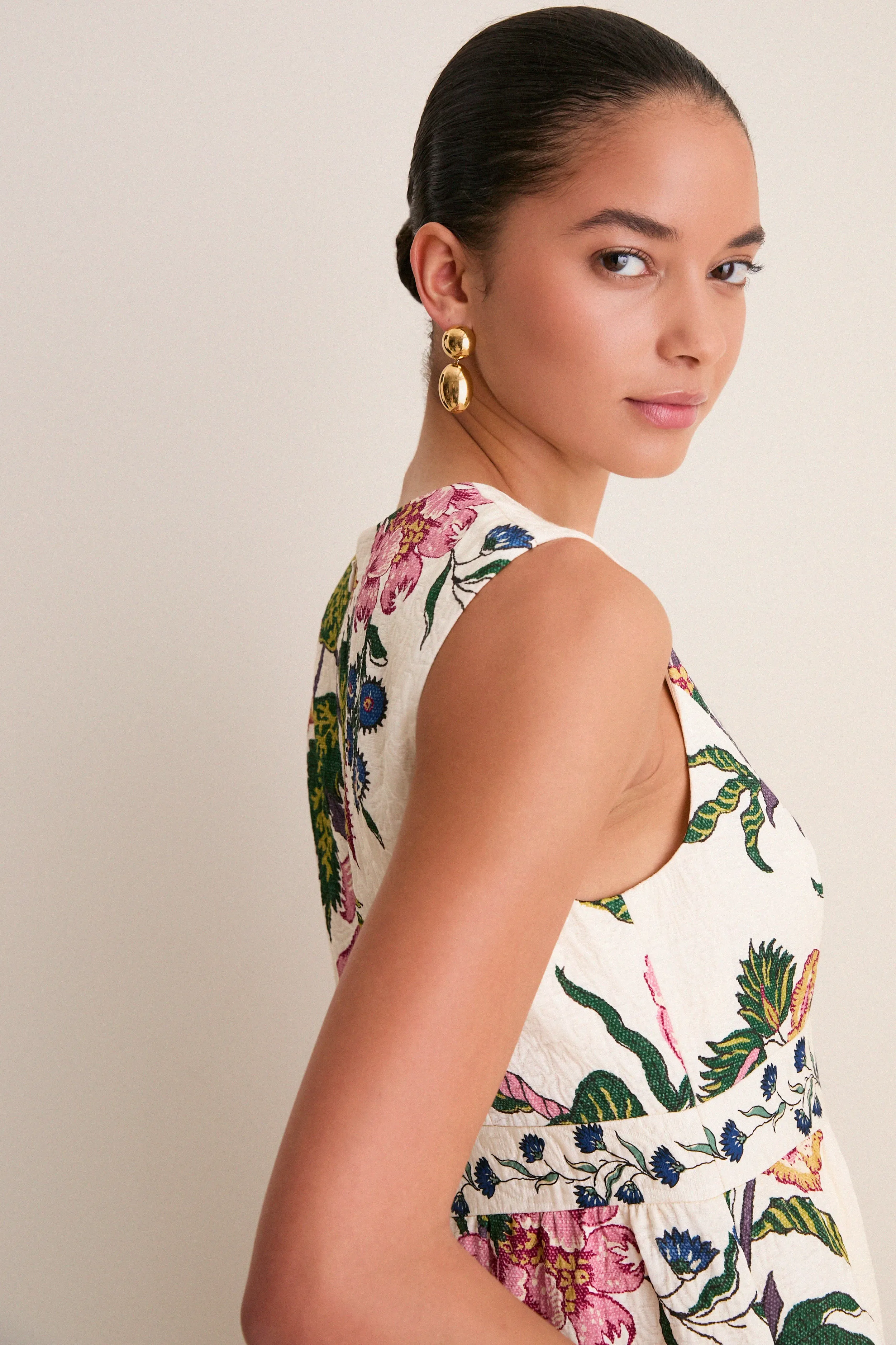 Belle Bouquet Jacquard Victorie Mini Dress sold by Tuckernuck product image thumbnail 5