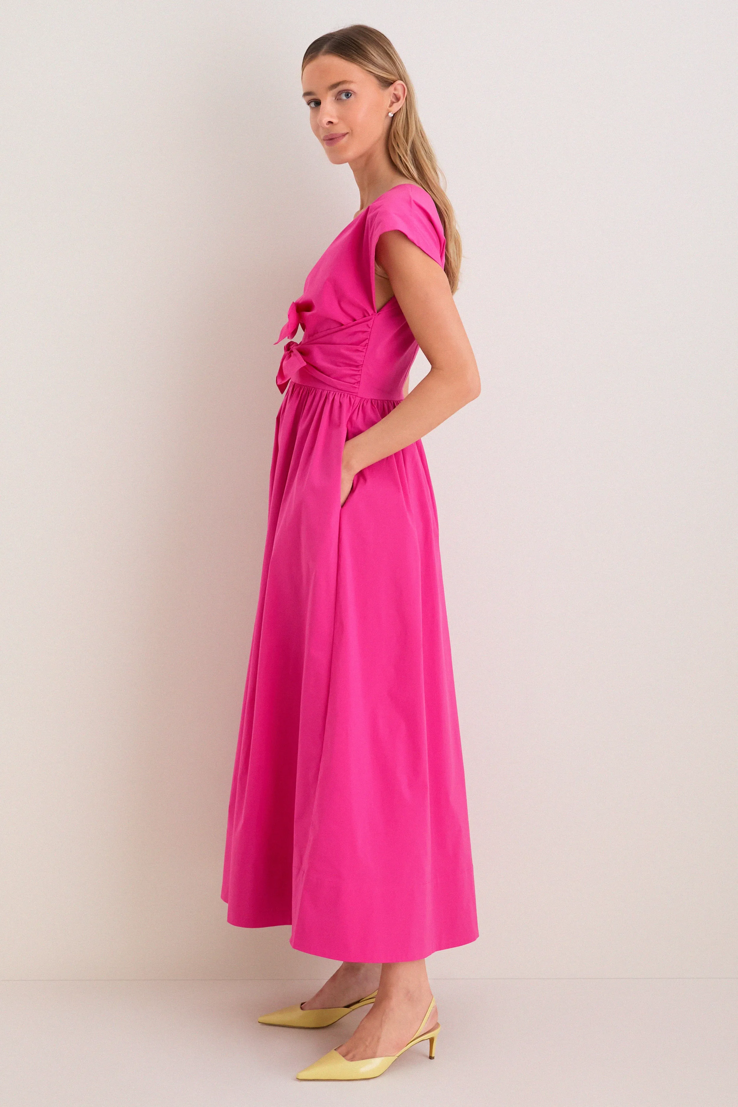 Fuchsia Calista Dress sold by Tuckernuck product image thumbnail 4