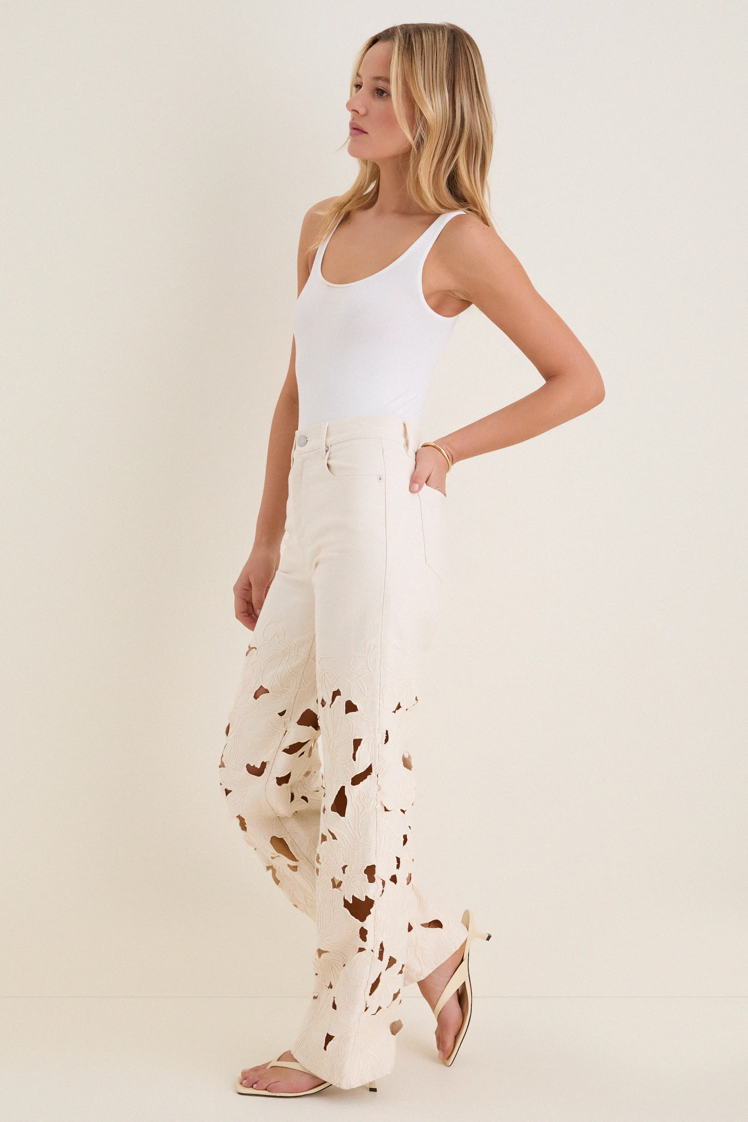 Marshmallow Betty Straight Leg Jeans sold by Tuckernuck product image thumbnail 5